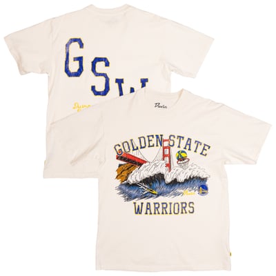 Golden State Warriors Duvin Designs Co. Unisex League Of Leisure T-Shirt - Cream