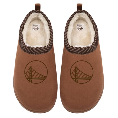 Golden State Warriors ISlide Unisex Tonal Logo Mission Slipper - Tan
