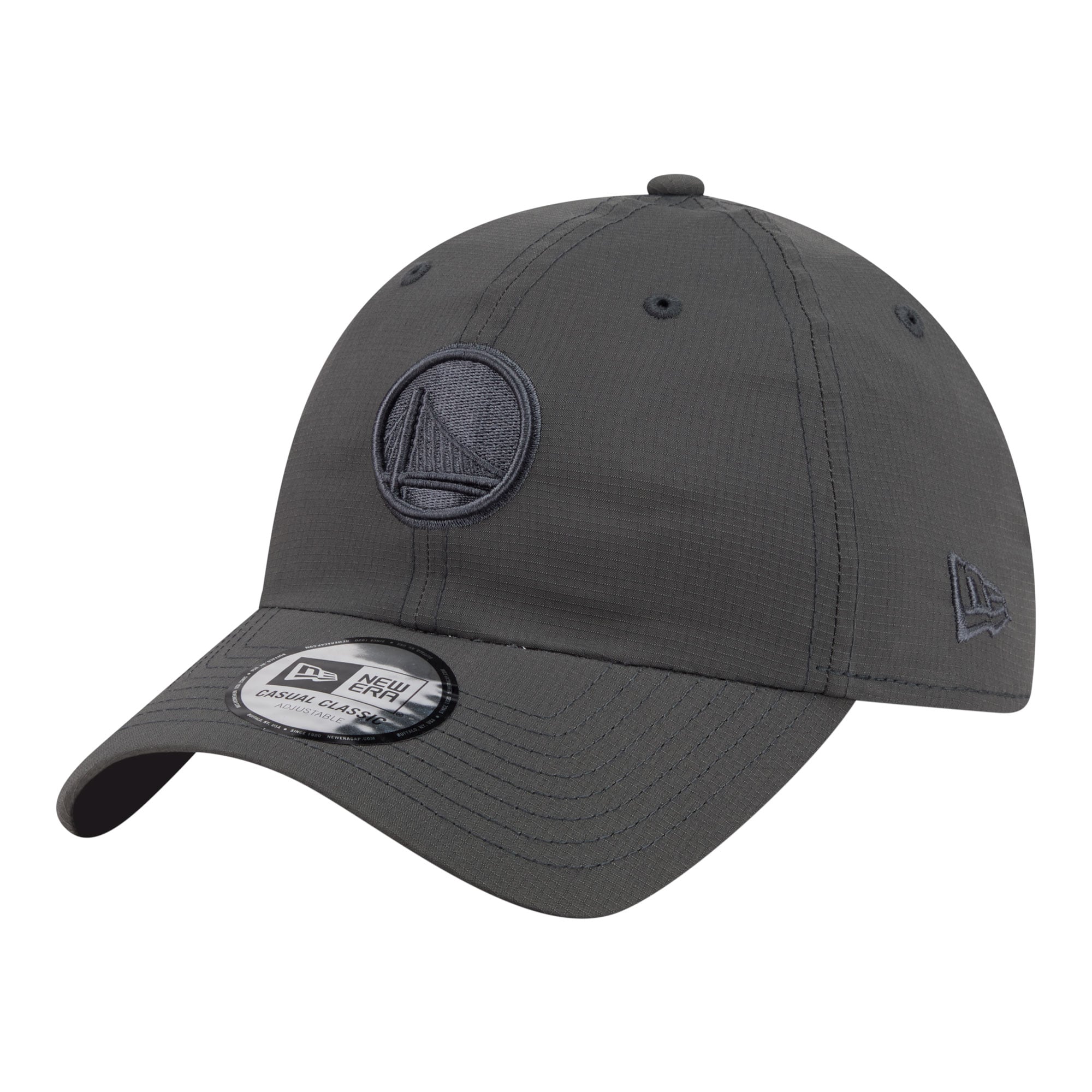 Unisex New Era Charcoal Golden State Warriors Ripstop Casual Classic Adjustable Hat