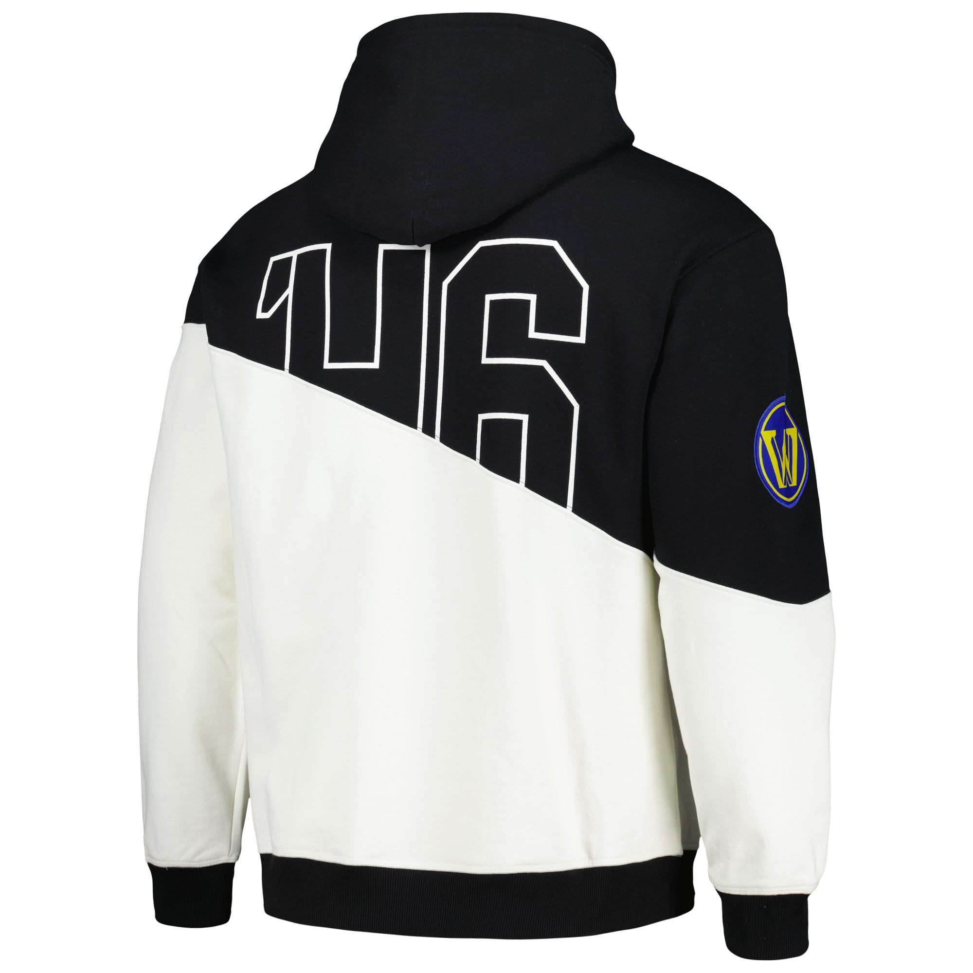 Unisex The Wild Collective Black Golden State Warriors Split Pullover Hoodie