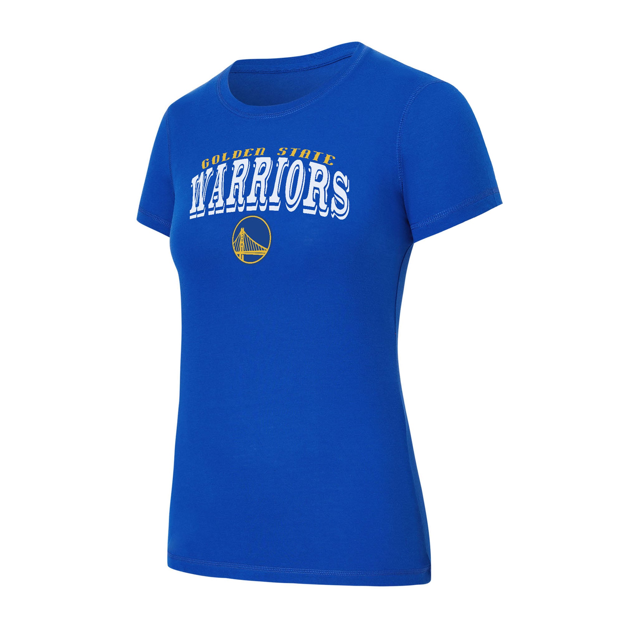 Women's Concepts Sport Royal/Gold Golden State Warriors Avondale T-Shirt & Pants Flannel PJ Set