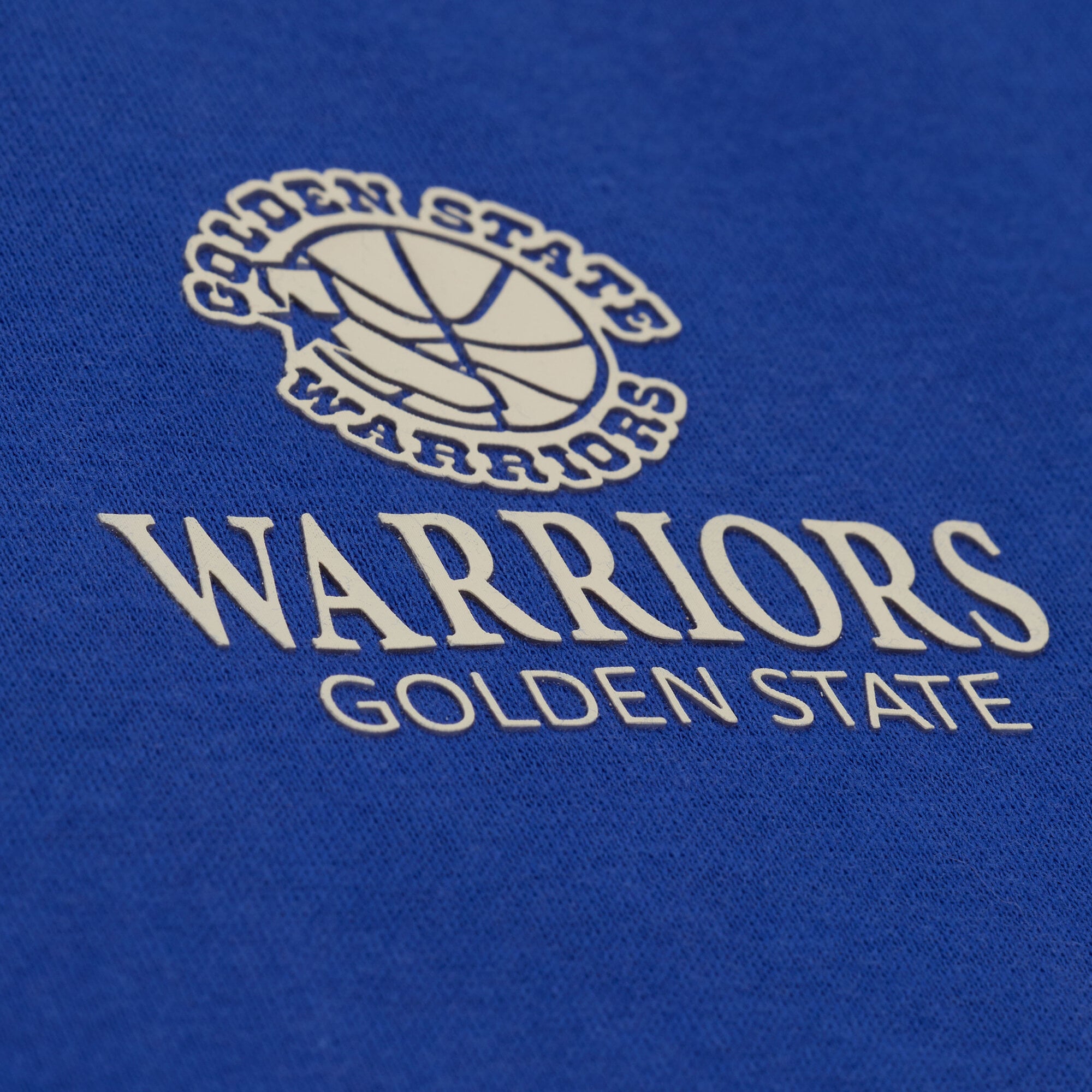 Sweat-shirt polaire Mitchell & Ness Core Essentials Micro Logo Royal Golden State Warriors pour femme