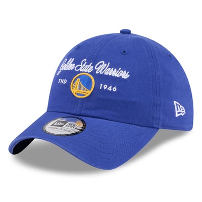 Golden State Warriors New Era Women's Script Casual Classic Adjustable Hat - Blue