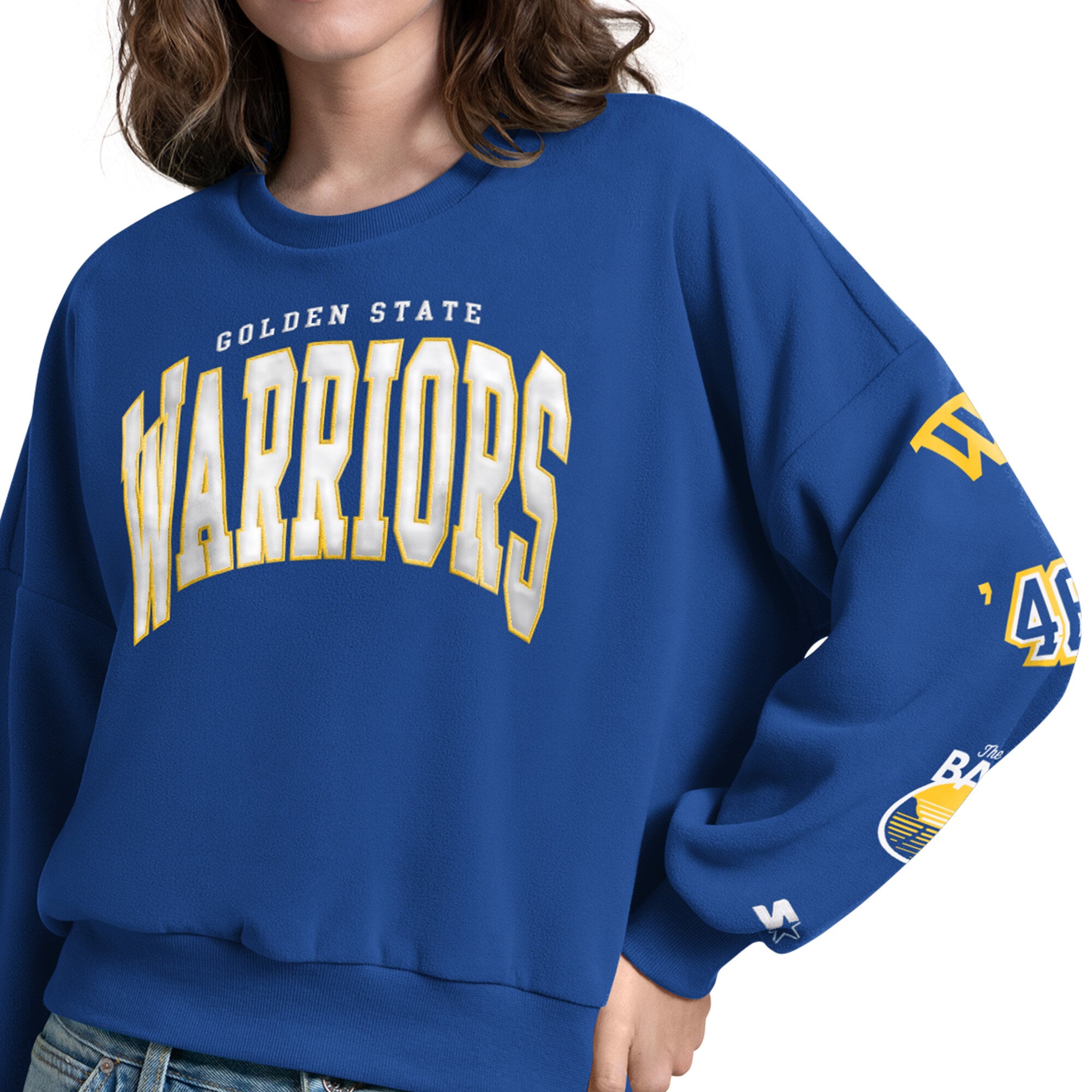 Sweat-shirt Starter Royal Golden State Warriors pour femme