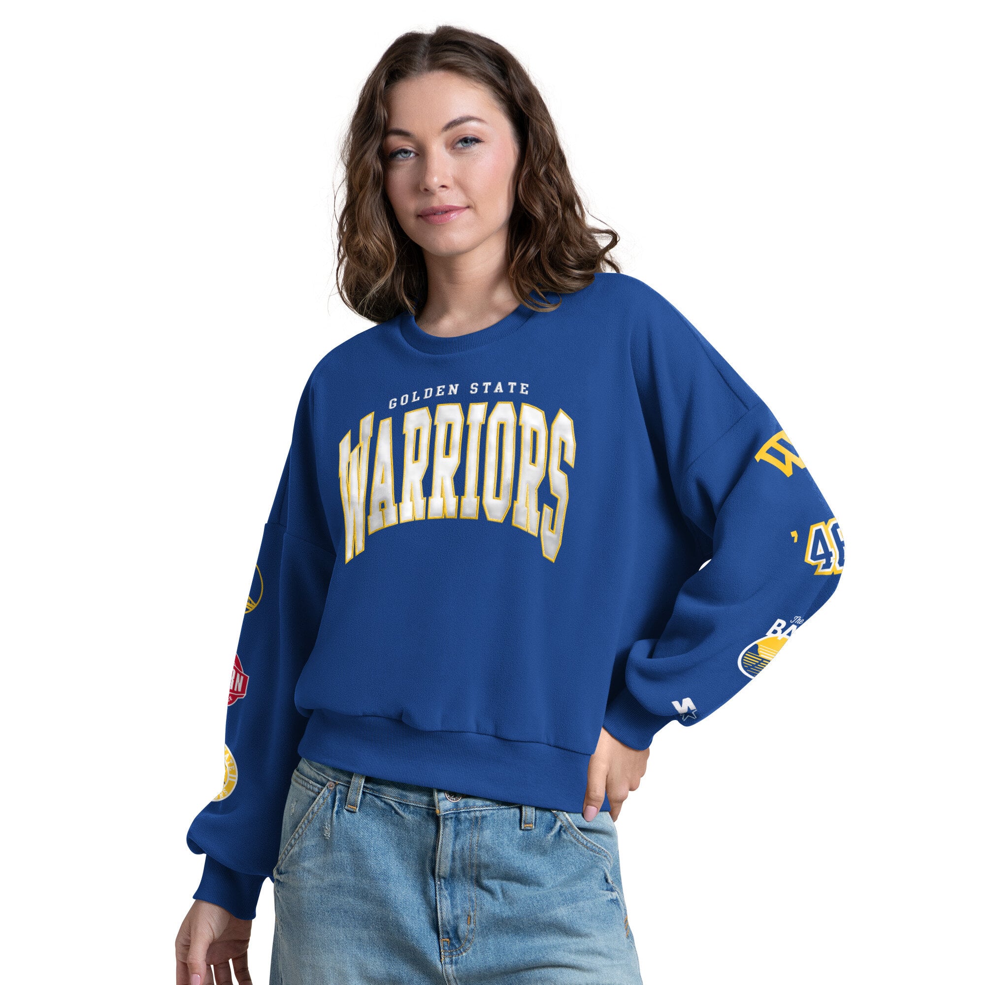 Sweat-shirt Starter Royal Golden State Warriors pour femme