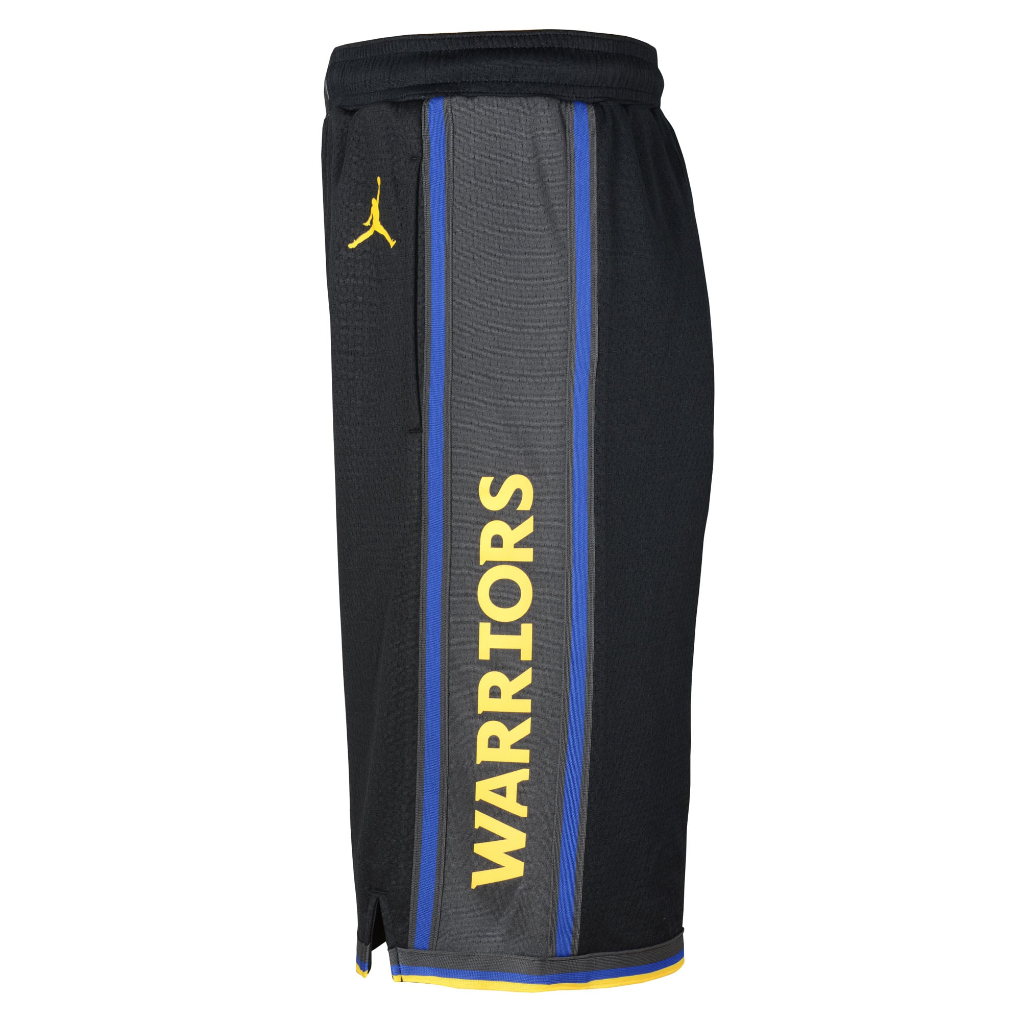 Short Swingman Jordan Brand noir Golden State Warriors Authentic Statement Edition pour jeunes