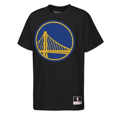  Golden State Warriors Mitchell & Ness Youth Big Face Mascot T-Shirt - Black