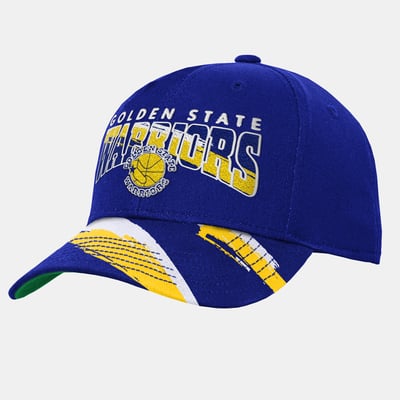  Golden State Warriors Mitchell & Ness Youth Big Head Pro Crown Snapback Hat - Royal