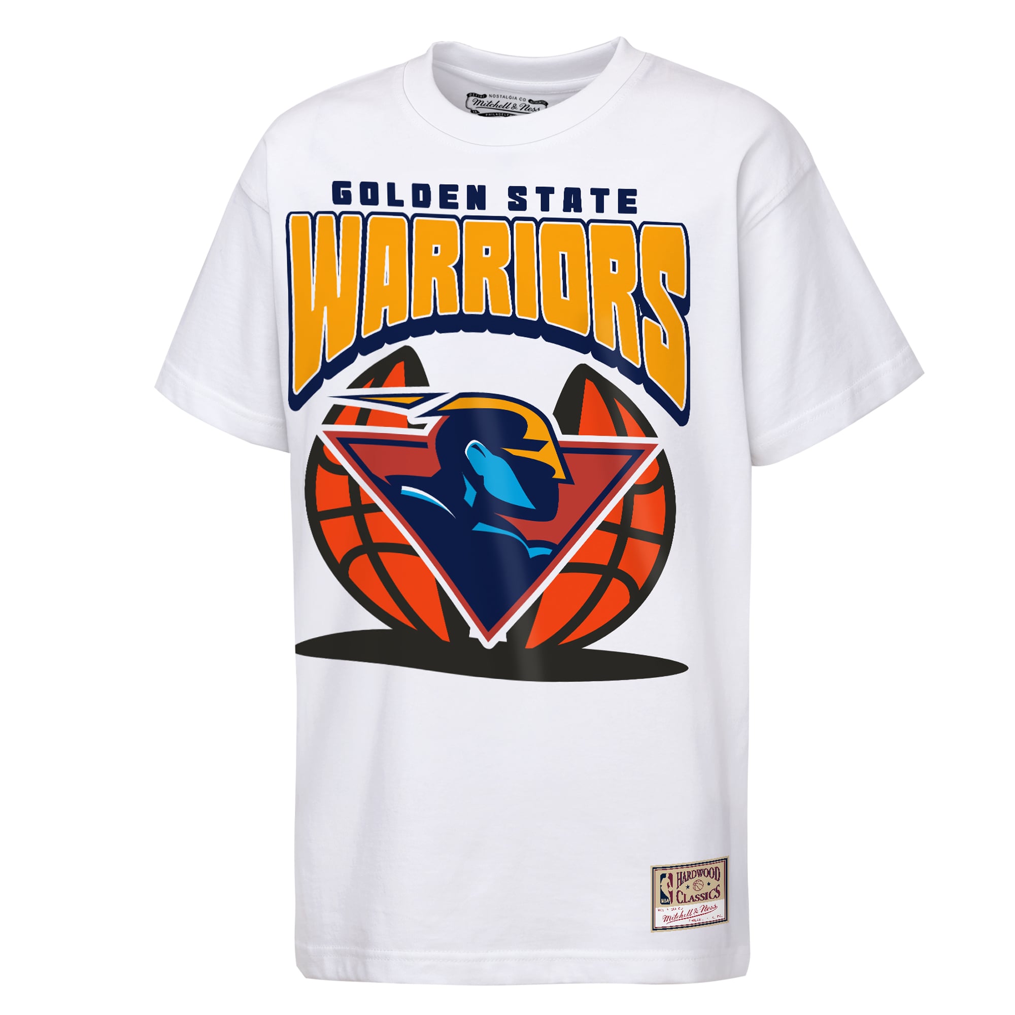 T-shirt Mitchell & Ness blanc Golden State Warriors Mascot Mania pour enfants