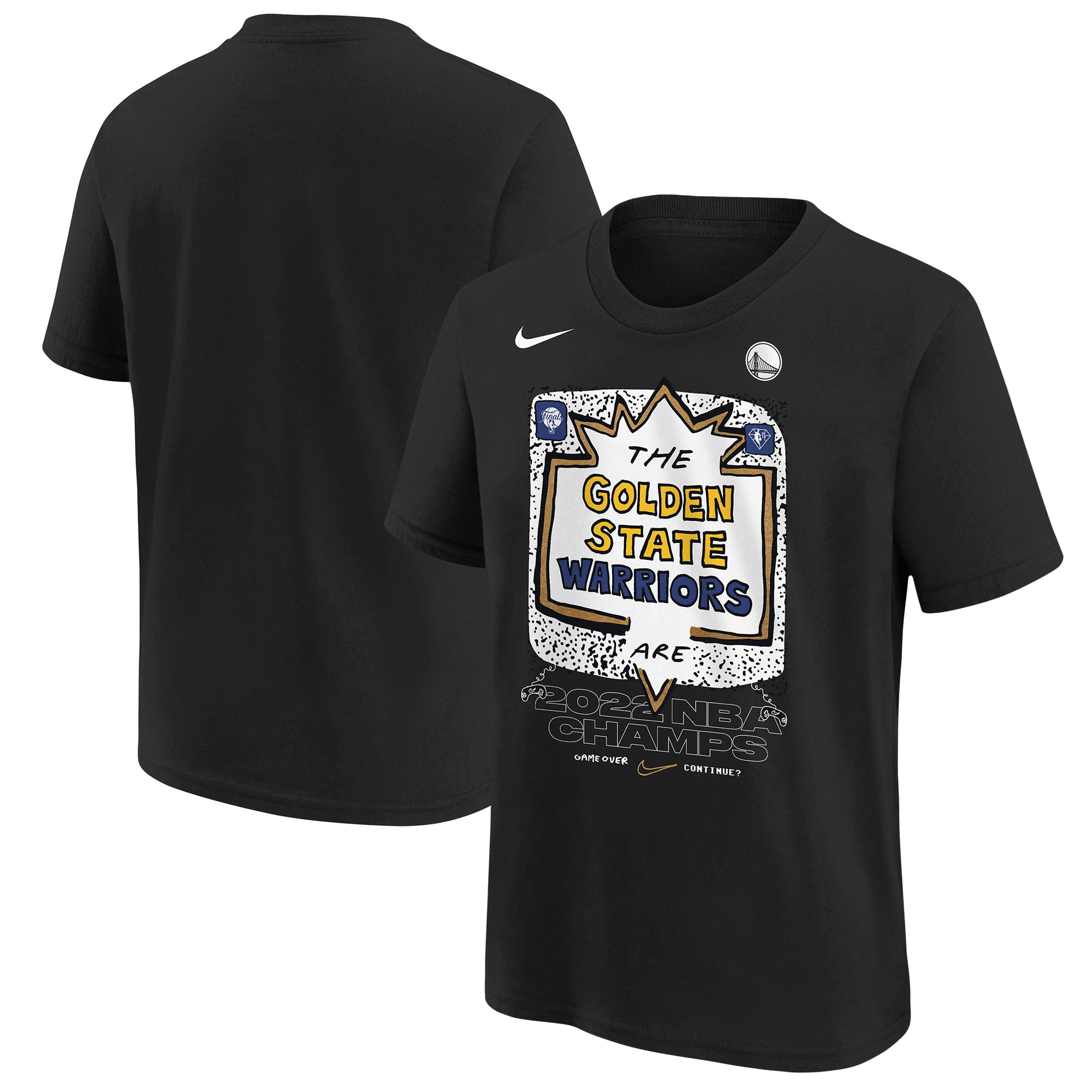 超激レア！Nike NBA Japan Games 2022 Tシャツ Youth Nike Black Golden State Warriors 2022 NBA Finals Champions