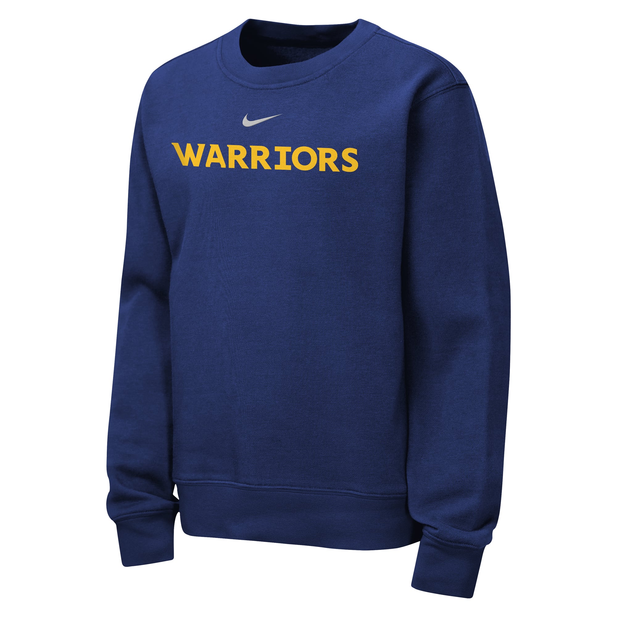 Sweat-shirt à col rond Nike Royal Golden State Warriors Essential Club pour enfant
