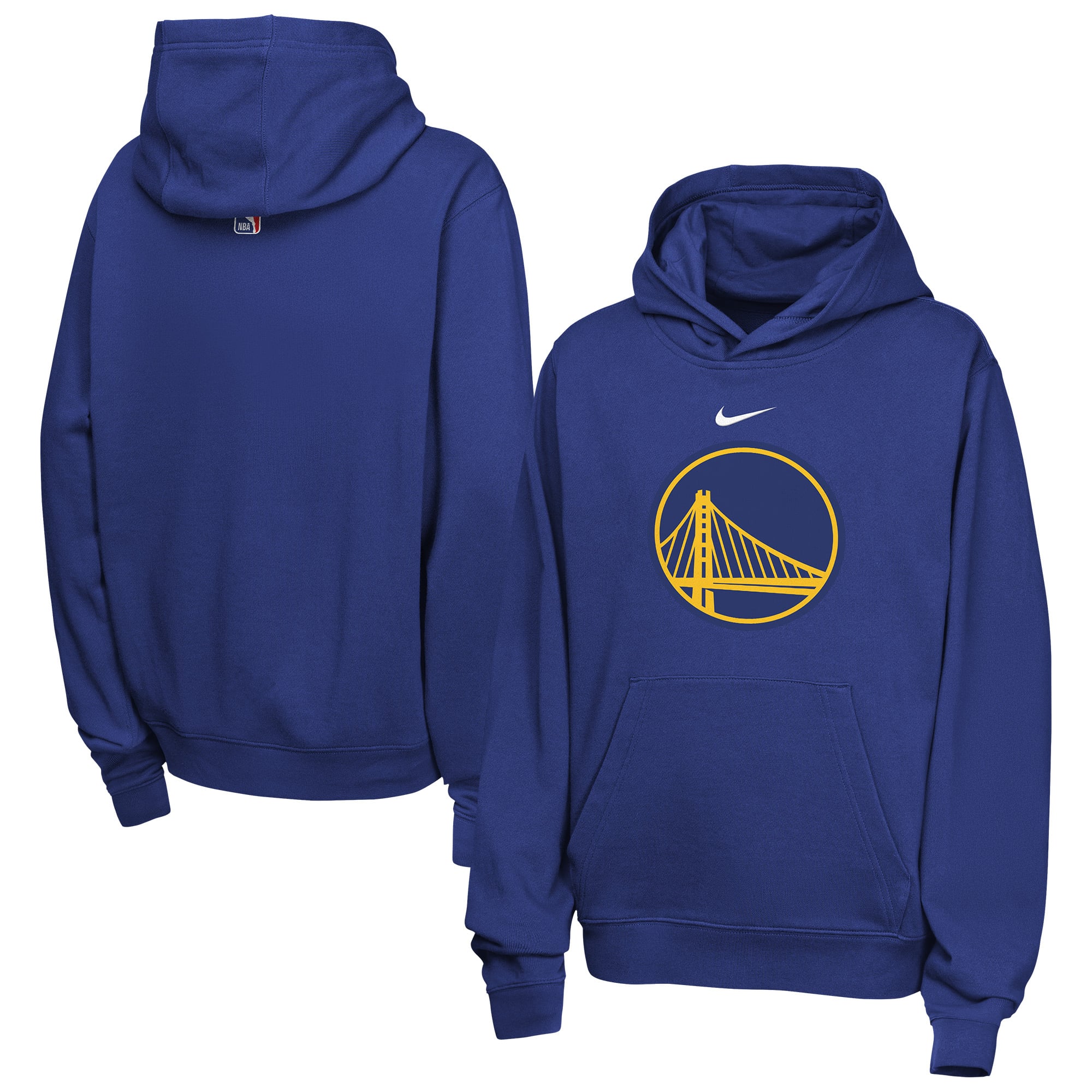 Sweat à capuche Nike Royal Golden State Warriors Essential Logo Club pour enfant