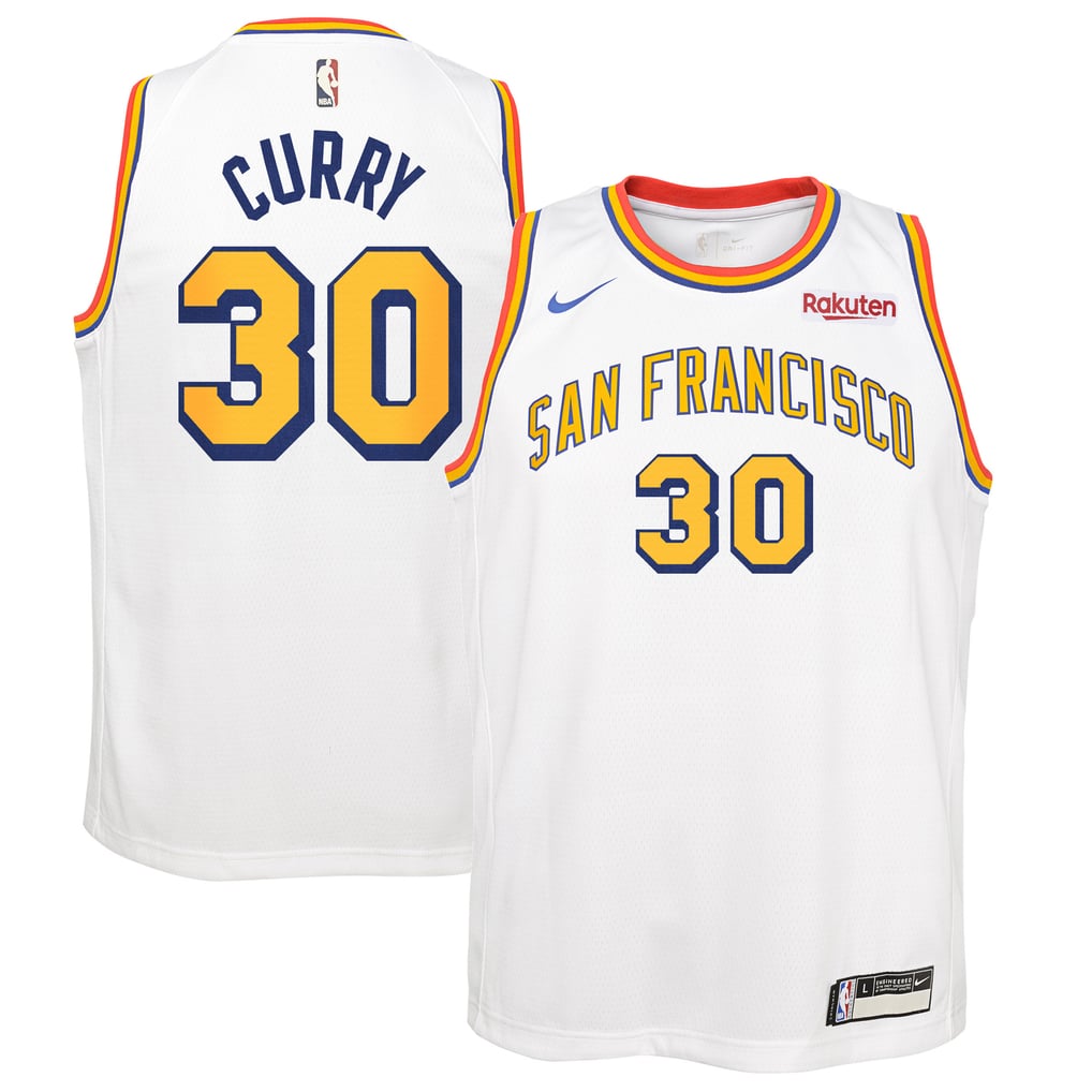Youth Nike Stephen Curry White Golden State Warriors Hardwood 