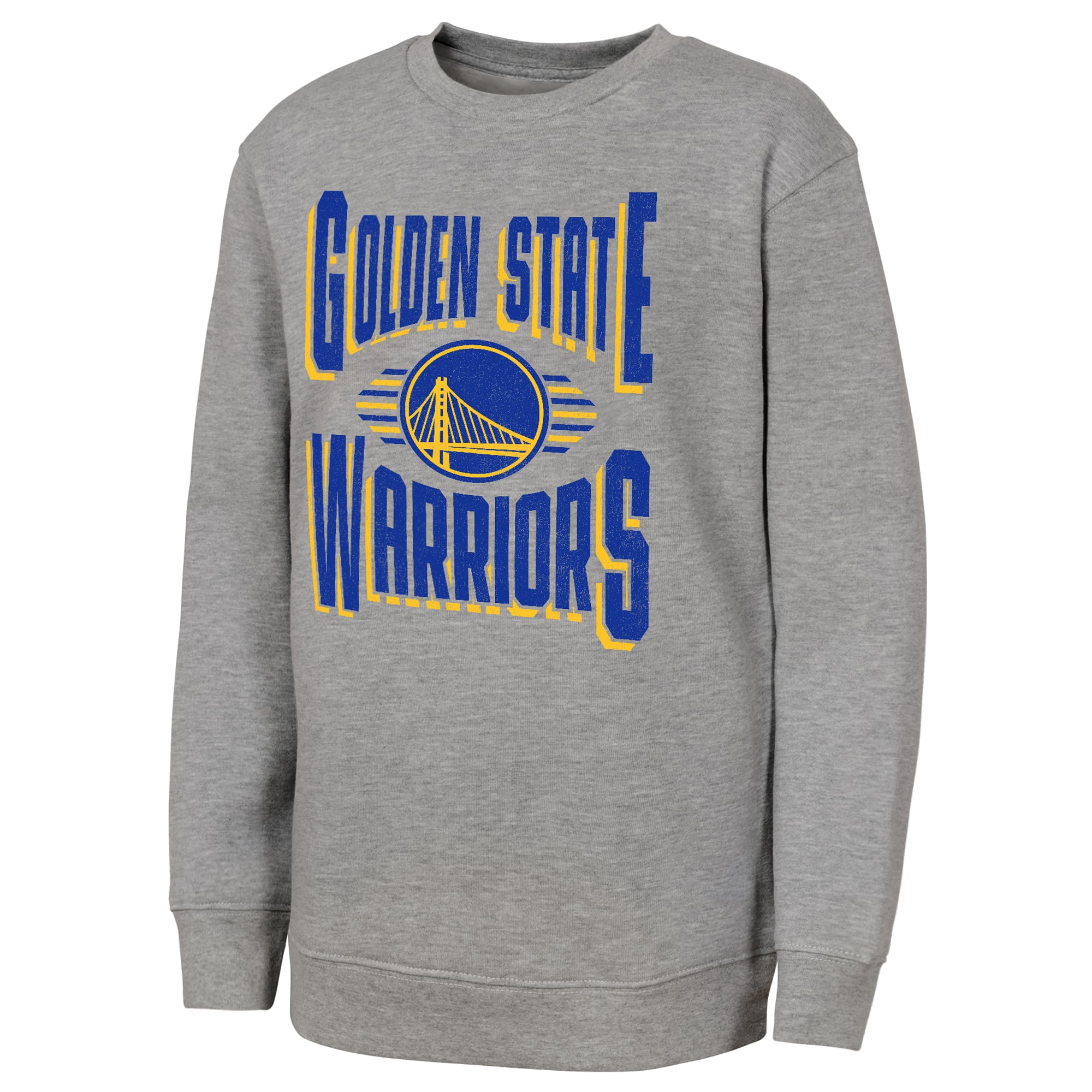 Sweat-shirt gris Jet Stream des Golden State Warriors pour jeunes de la marque Outerstuff.