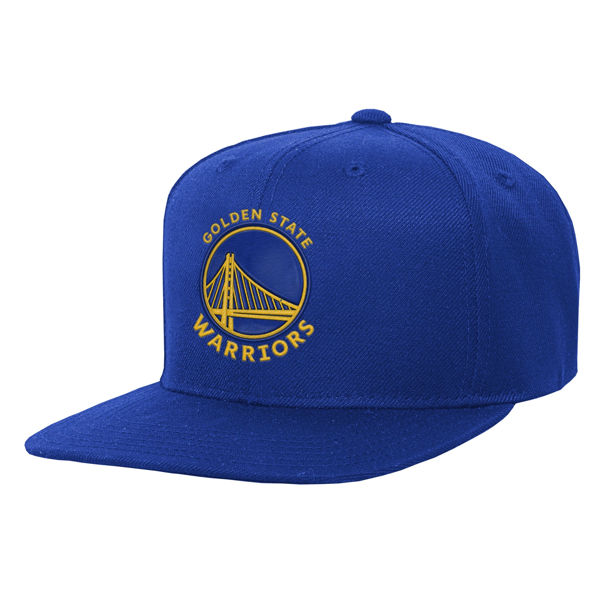 Youth Outerstuff Royal Golden State Warriors Logo Flatbrim Snapback Hat