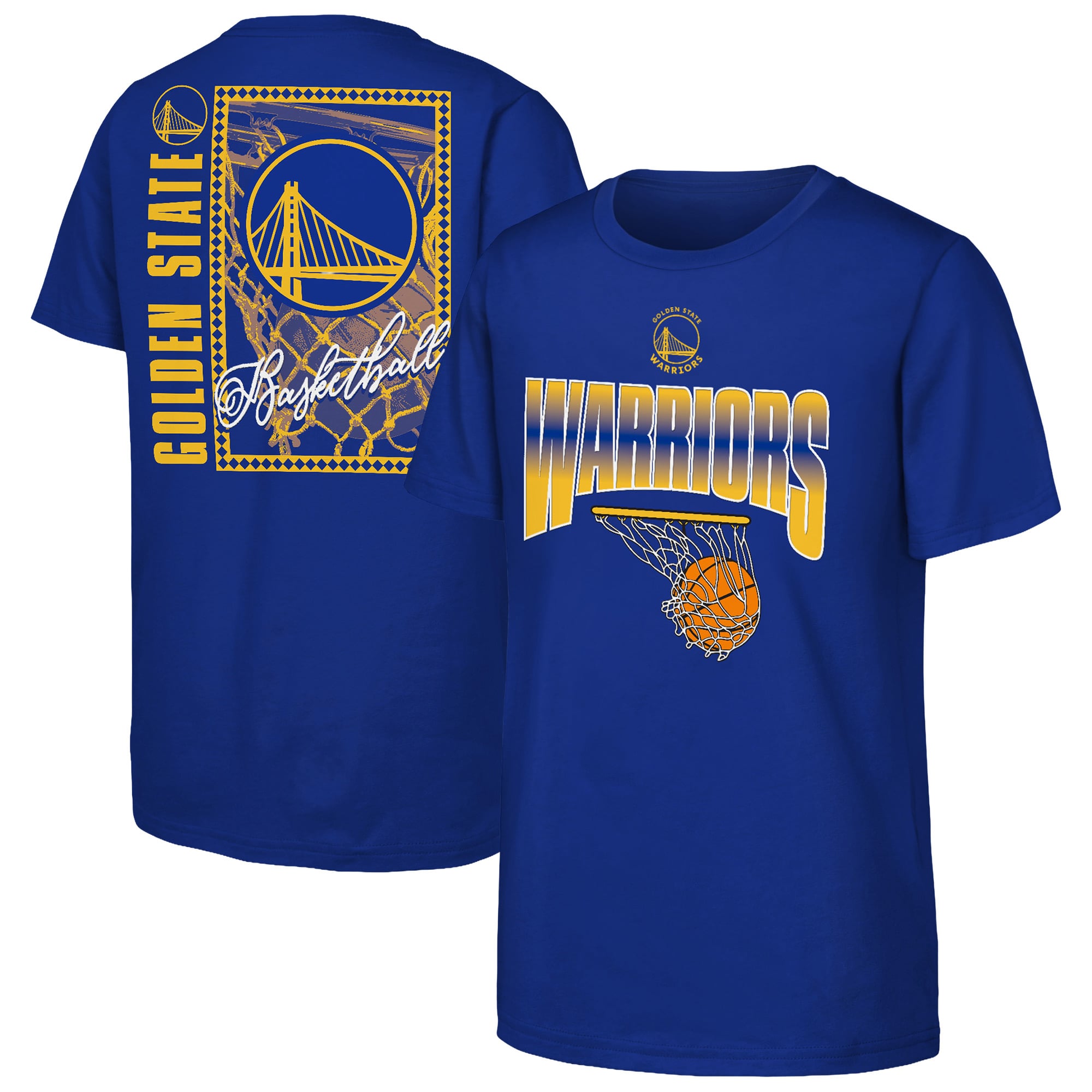 T-shirt The Replay Royal Golden State Warriors pour jeunes de la marque Outerstuff