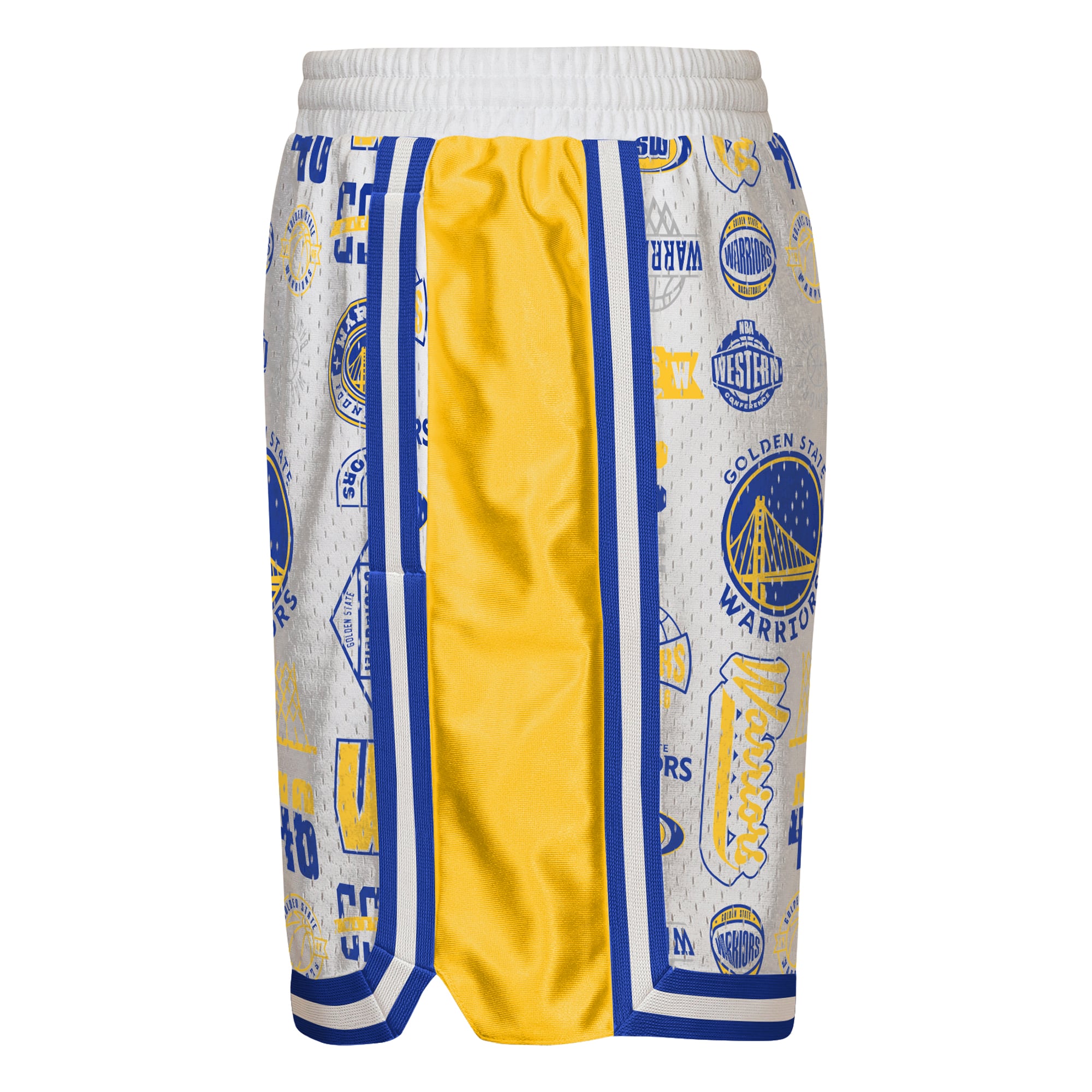 Short de basketball Youth Outerstuff blanc Golden State Warriors Ball Hog Dazzle
