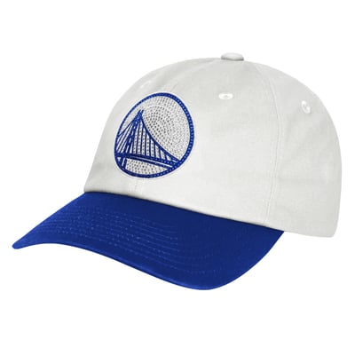 Golden State Warriors Outerstuff Youth Rhinestone Dad Cap Adjustable Hat - White