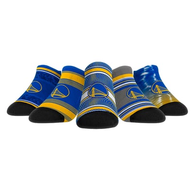  Golden State Warriors Rock Em Youth Super Fan 5-Pack Low-Cut Socks - 