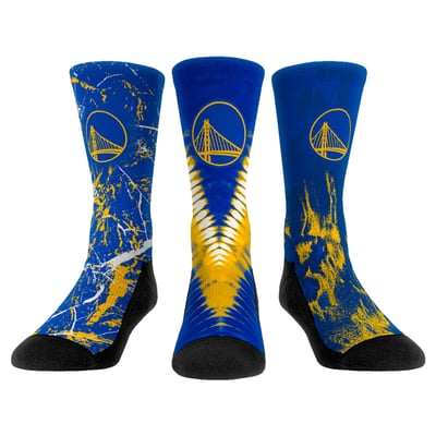  Golden State Warriors Rock Em Youth Three-Pack Crew Socks Set - 