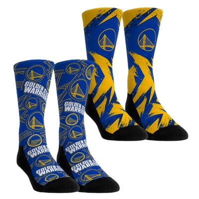  Golden State Warriors Rock Em Youth Game Day 2-Pack Crew Socks - Yellow