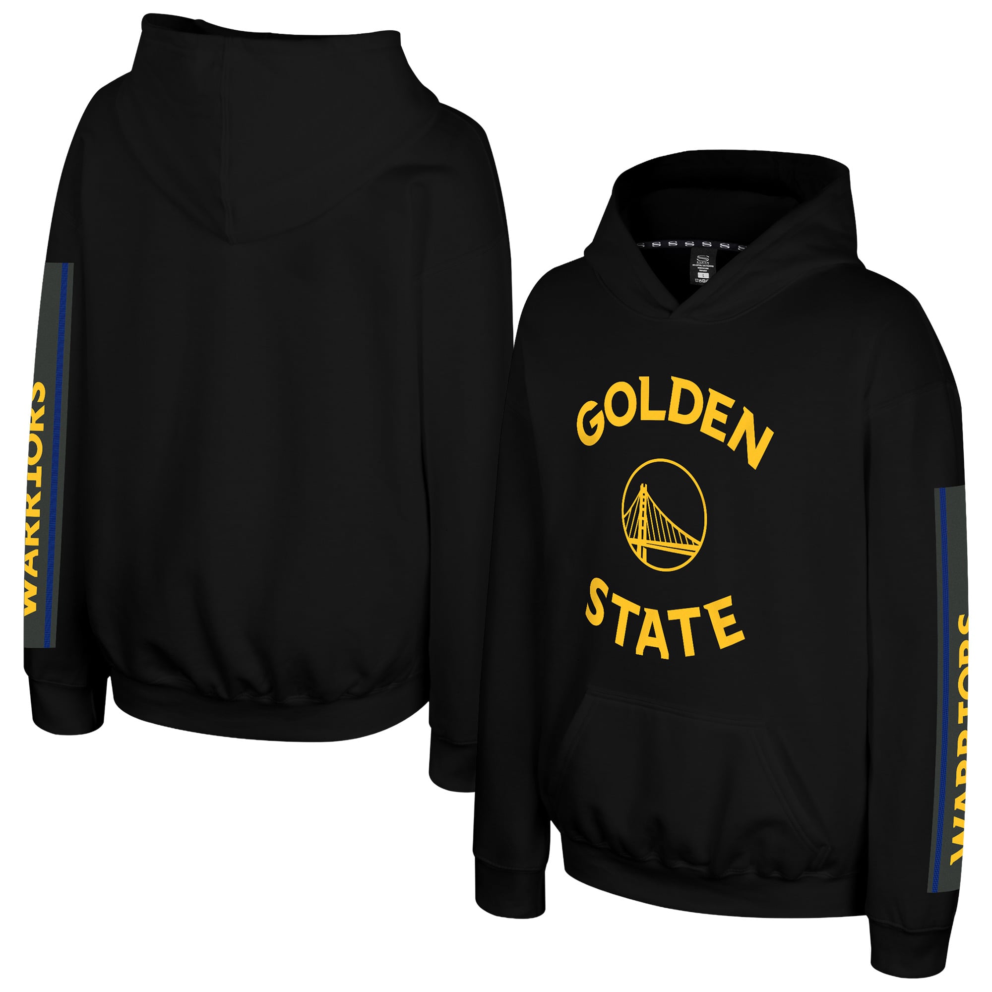 Youth Stadium Essentials Black Golden State Warriors Legends City Star Hoodie
