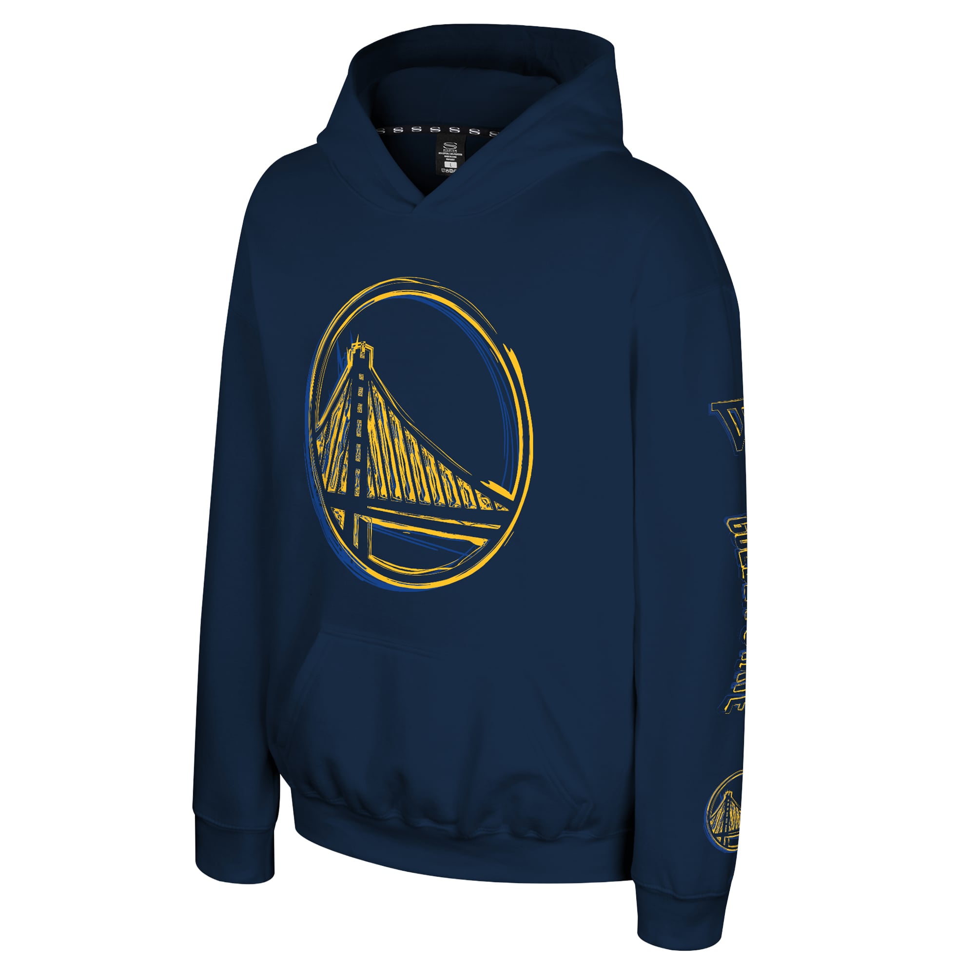 Sweat à capuche Youth Stadium Essentials bleu marine Golden State Warriors Legends Elementized