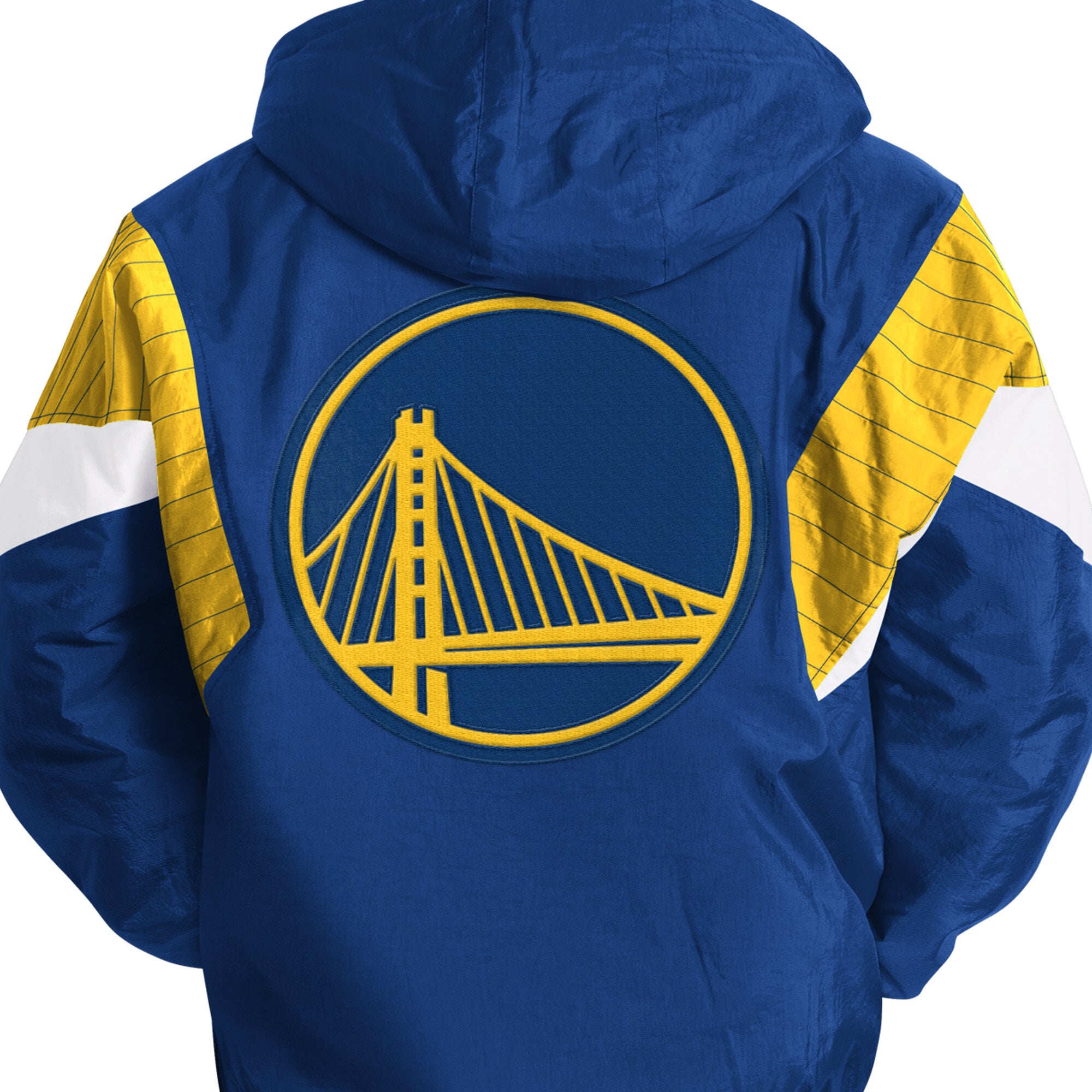 Veste à capuche demi-zip Youth Starter Royal Golden State Warriors The Throwback Jr.