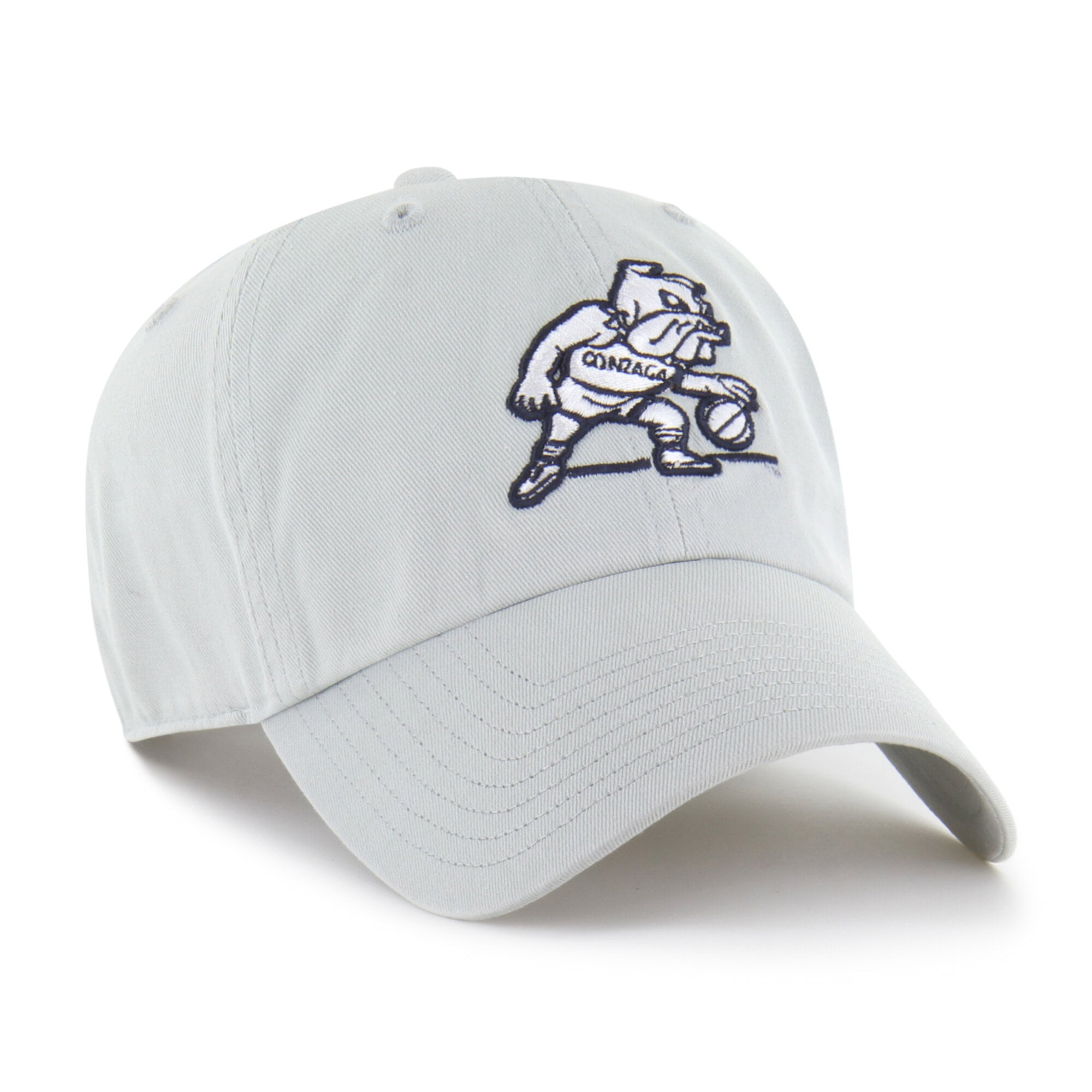 Men's '47  Gray Gonzaga Bulldogs Vault Clean Up Adjustable Hat
