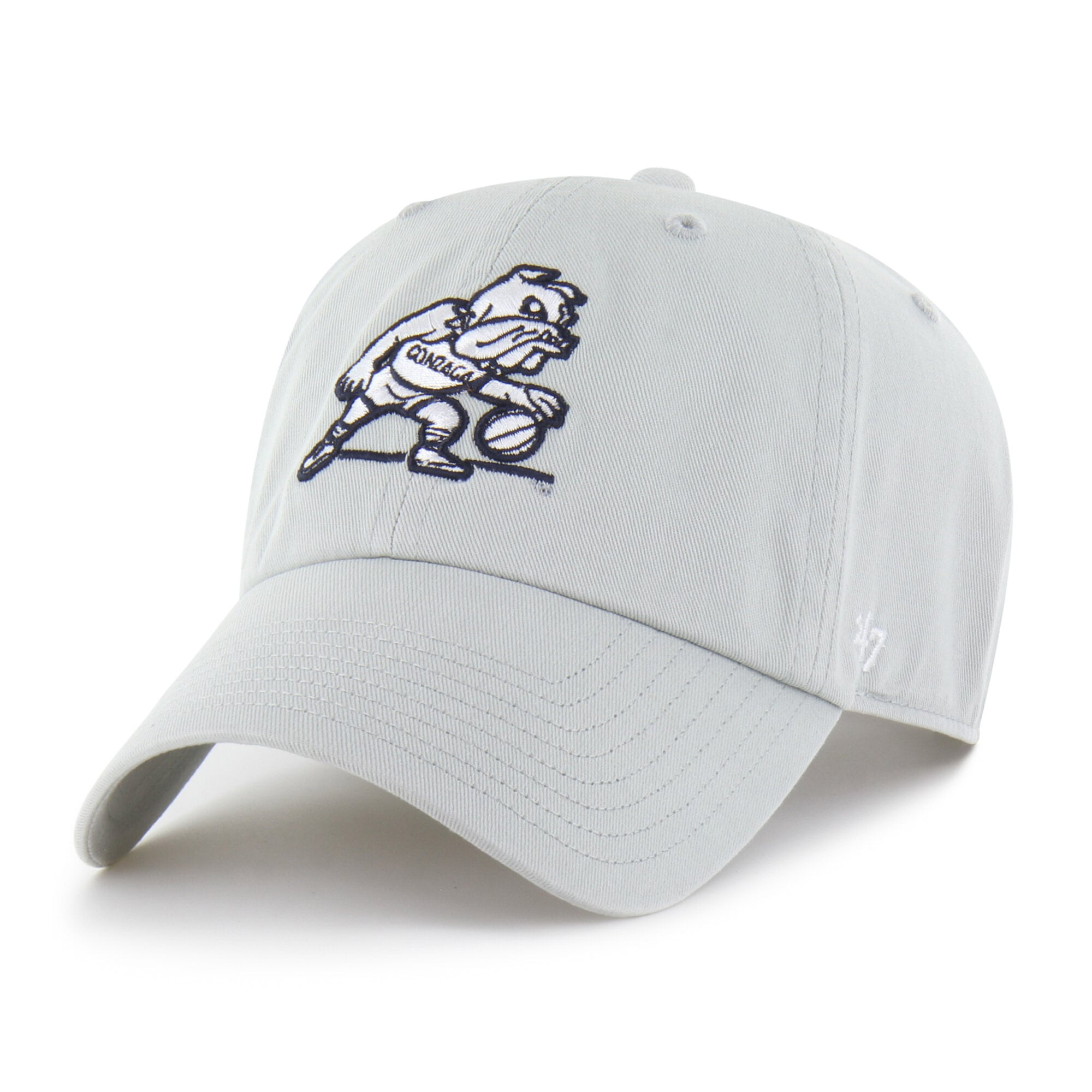 Men's '47  Gray Gonzaga Bulldogs Vault Clean Up Adjustable Hat