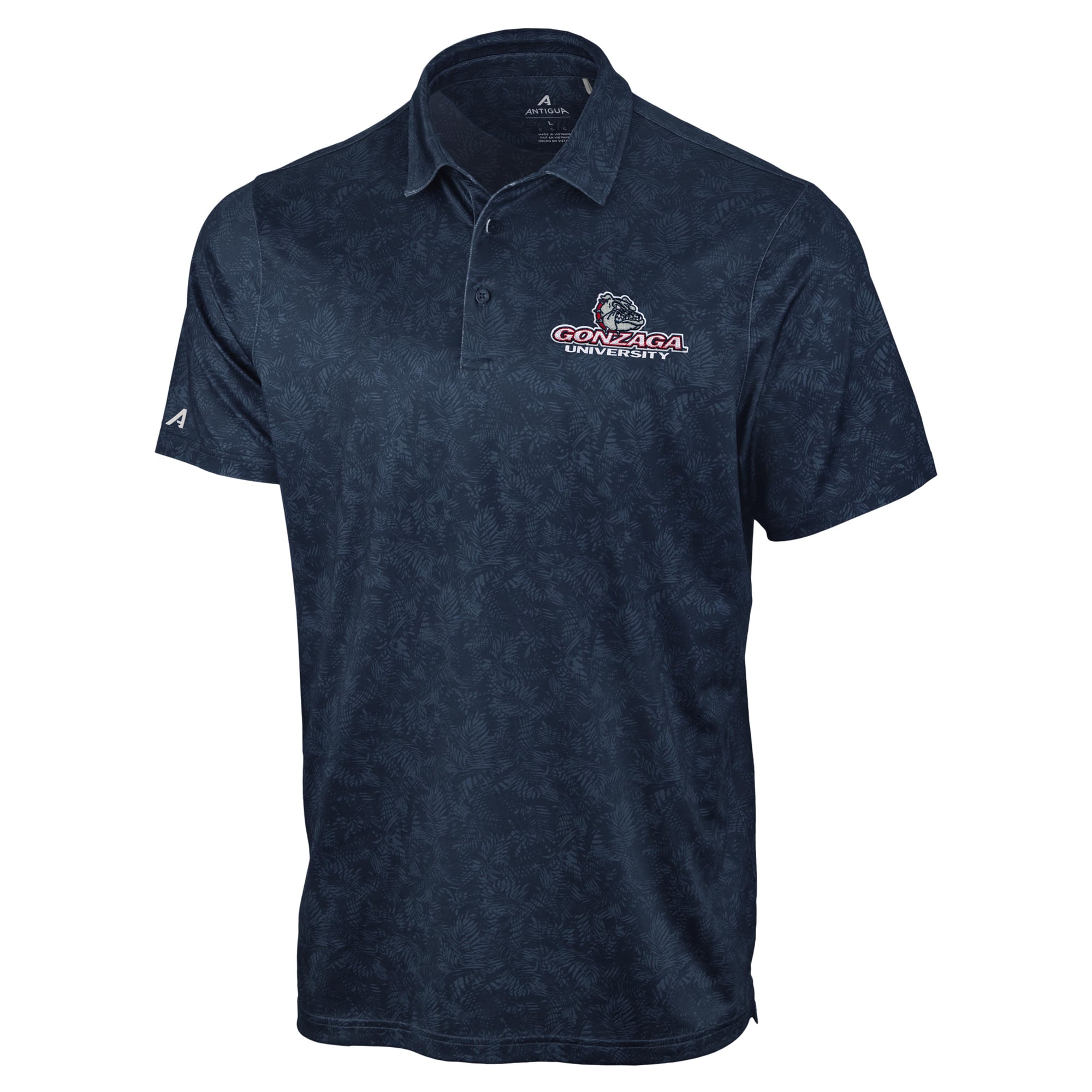 Polo Lush bleu marine pour homme Antigua Gonzaga Bulldogs