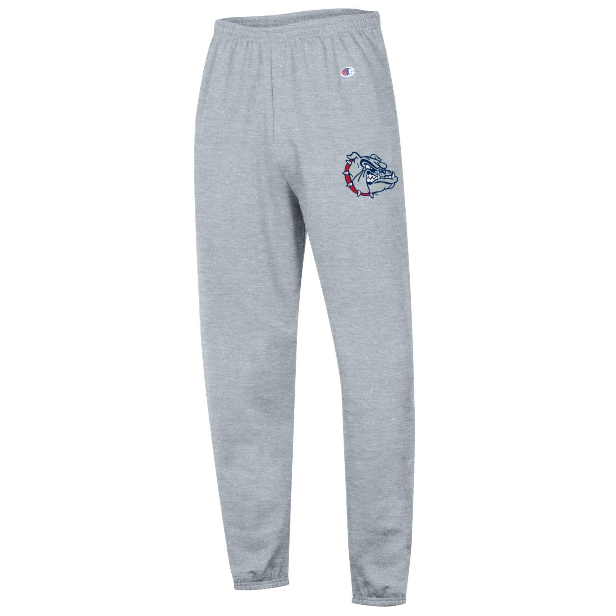 Men's Champion Heather Gray Gonzaga Bulldogs Powerblend Fleece Team Sweatpants