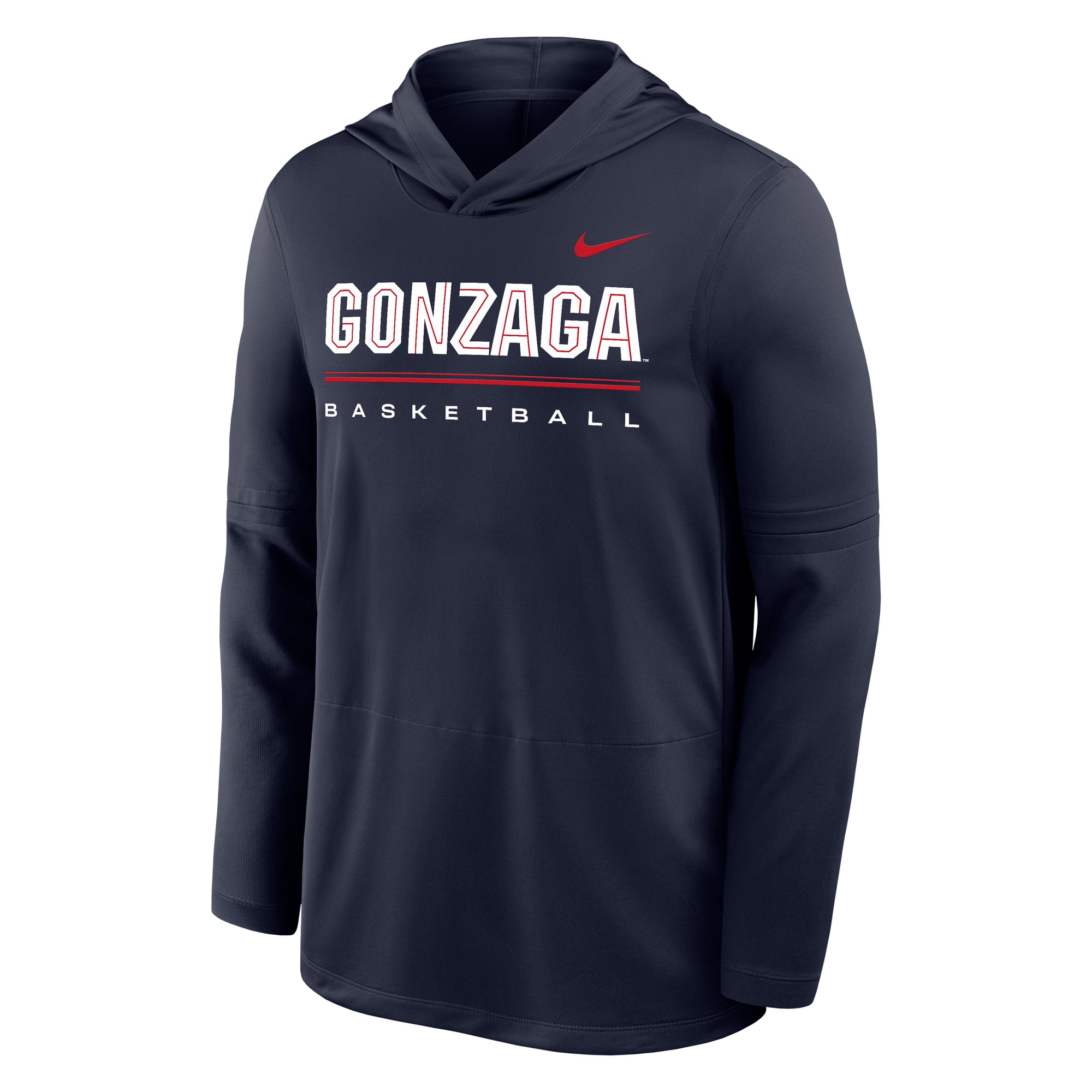 Sweat à capuche léger Nike Dri-FIT bleu marine Gonzaga Bulldogs 2026 pour homme