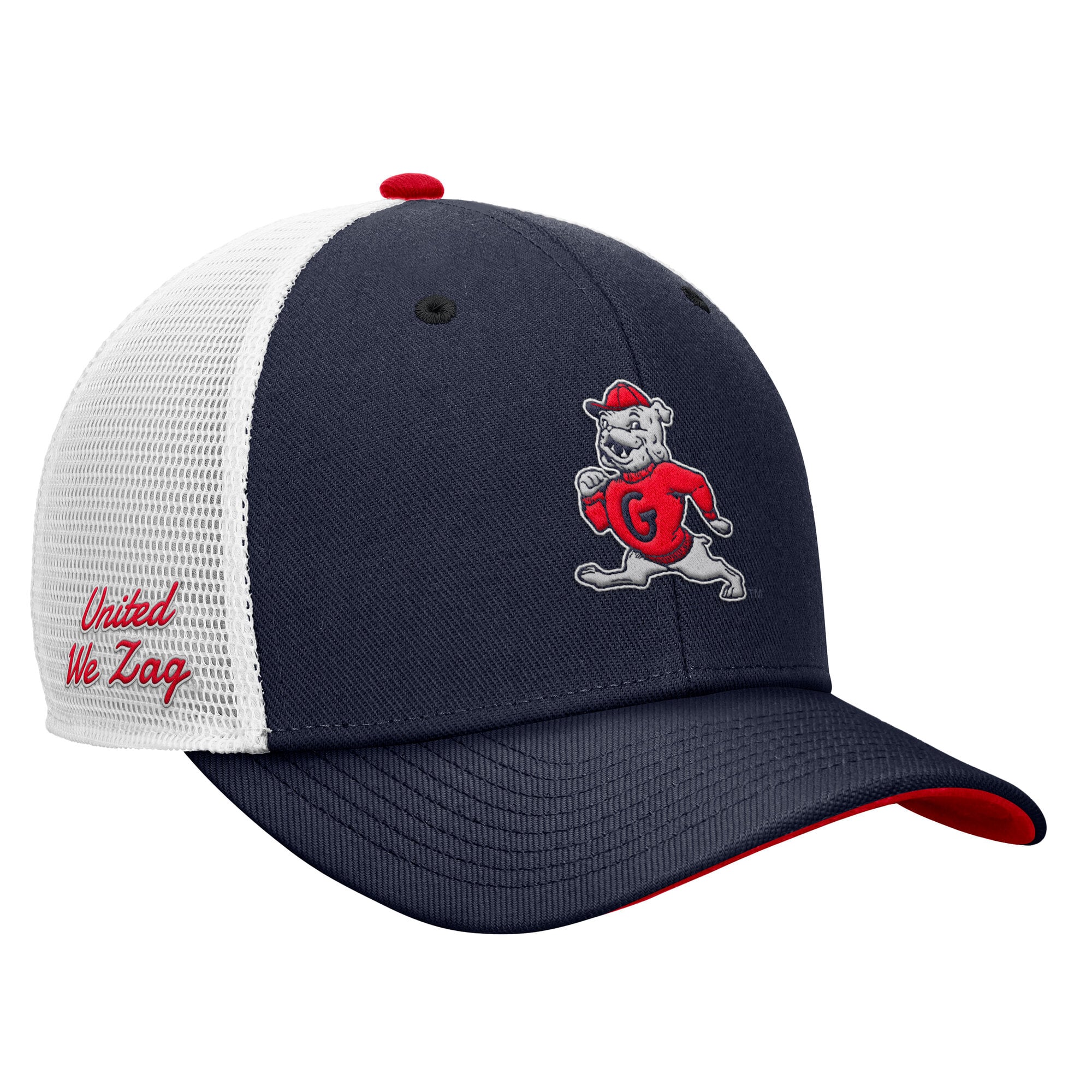 Casquette trucker ajustable Nike bleu marine Gonzaga Bulldogs Legacy Mascot pour homme