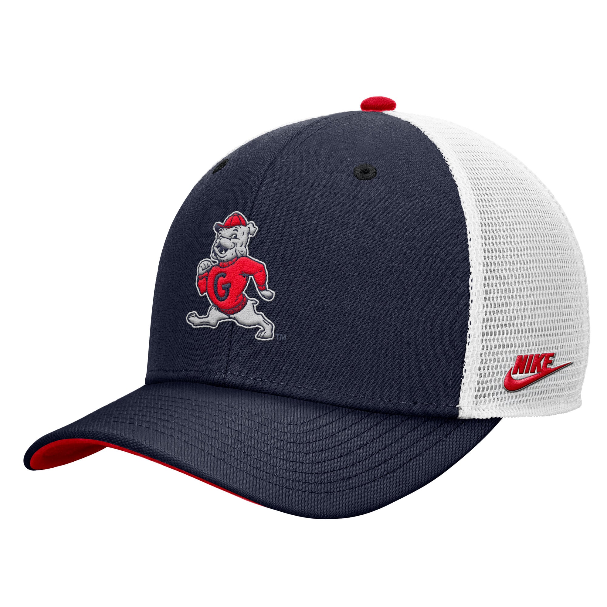 Casquette trucker ajustable Nike bleu marine Gonzaga Bulldogs Legacy Mascot pour homme