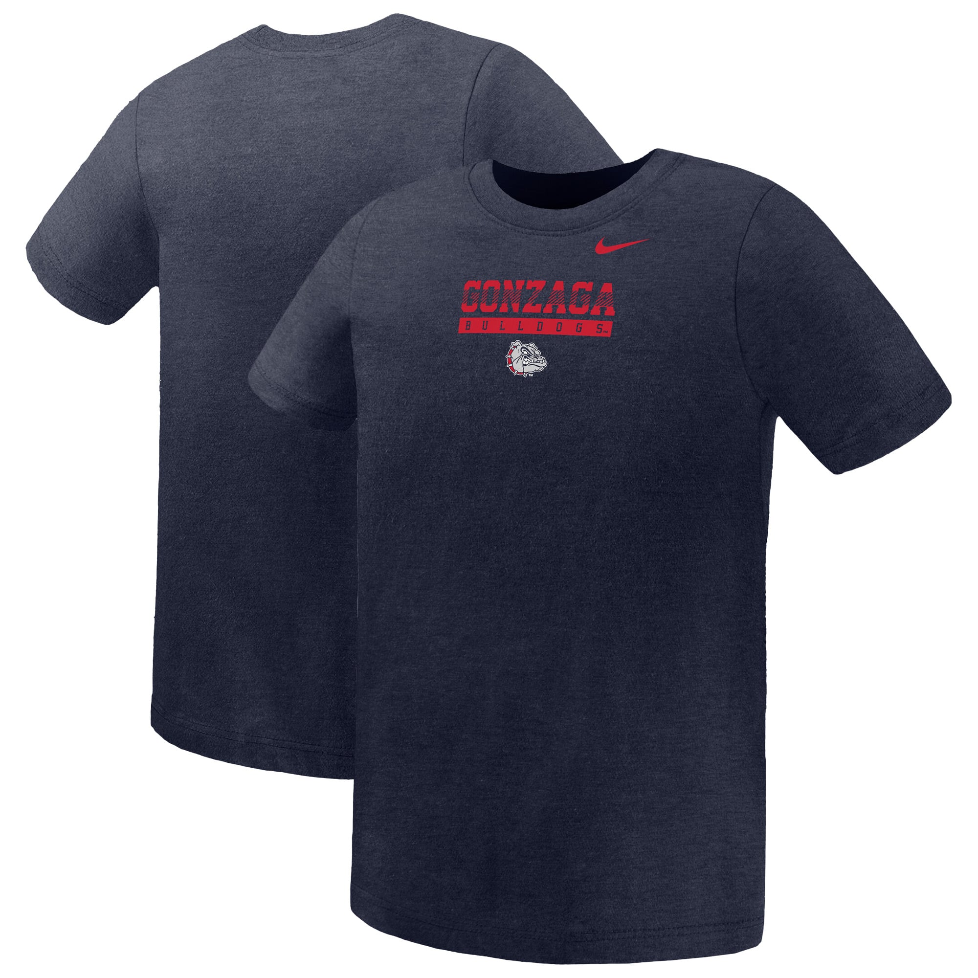 Preschool Nike Navy Gonzaga Bulldogs Name Bar Legend Dri-FIT T-Shirt