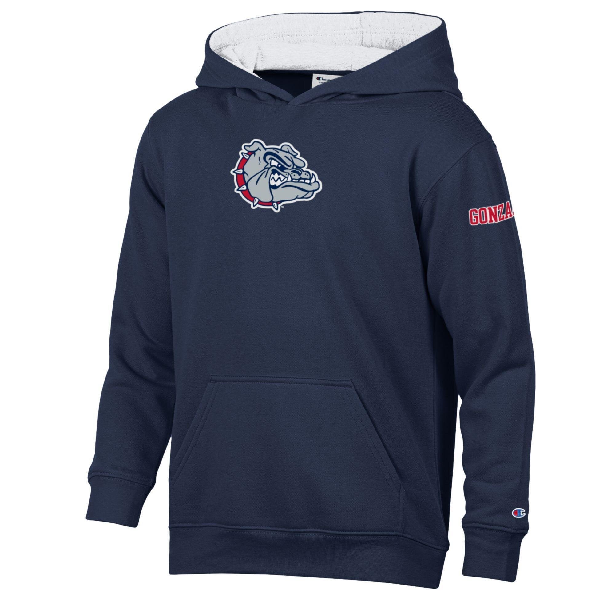 Youth Champion Navy Gonzaga Bulldogs Fleece Hoodie