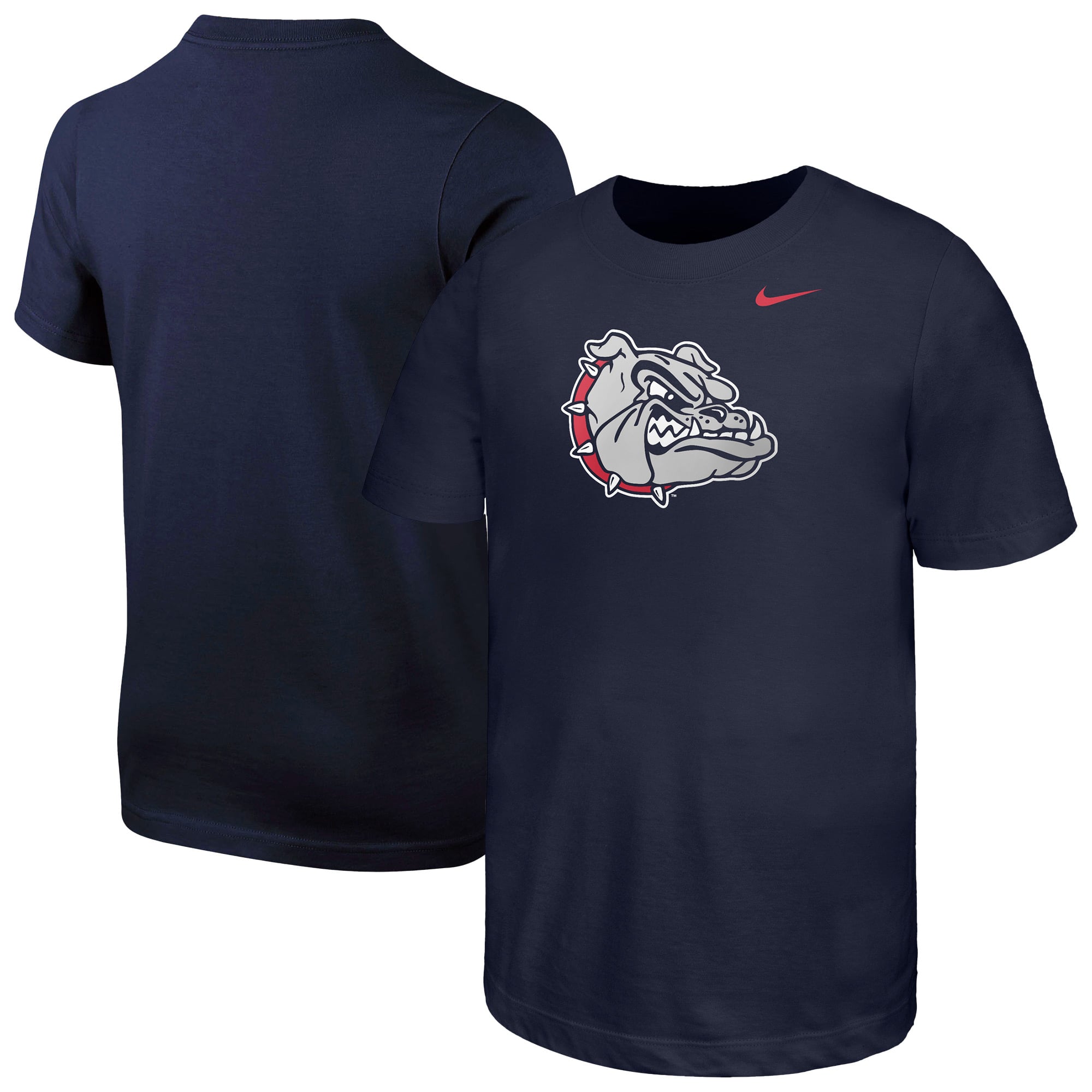 T-shirt Nike bleu marine pour jeunes avec logo des Gonzaga Bulldogs