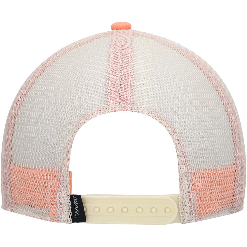 Goorin Bros The Farm Queen Bee Trucker‎ Hat Coral Pink White Mesh Snapback Cap Queen Bee Mesh Trucker Snapback Baseball Cap – Village Hat Shop main image 2