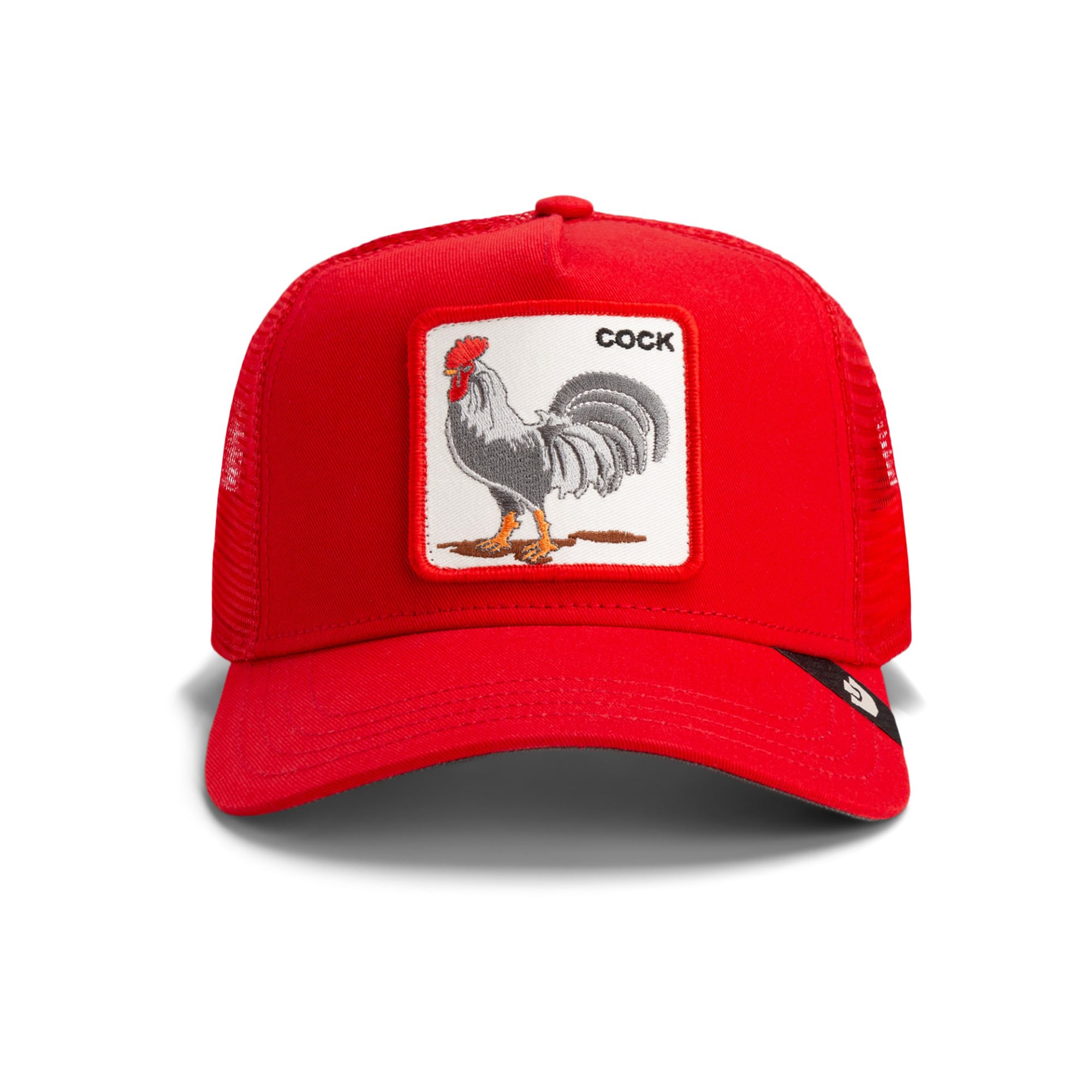 Casquette trucker ajustable rouge Goorin Bros The Rooster pour homme