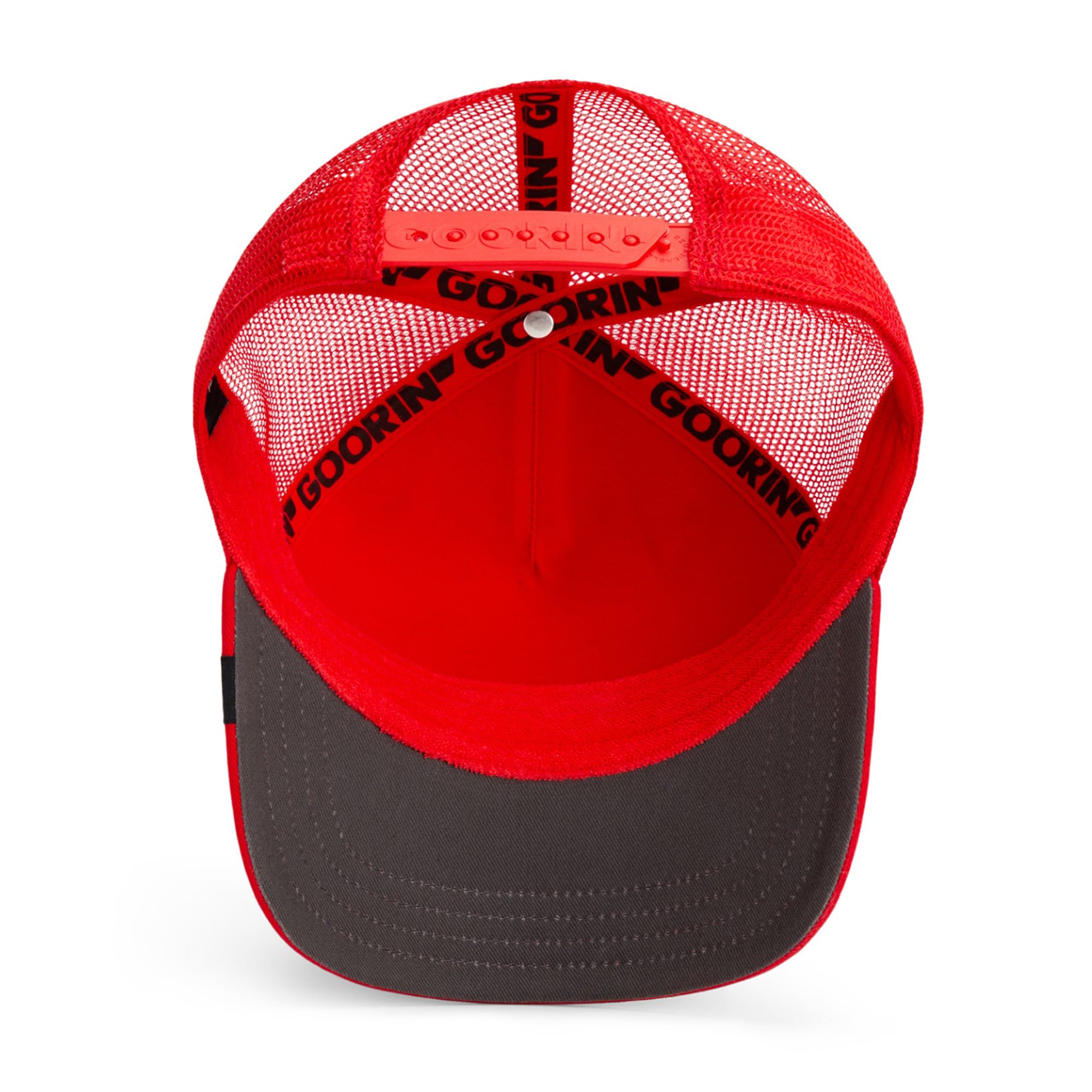 Casquette trucker ajustable rouge Goorin Bros The Rooster pour homme