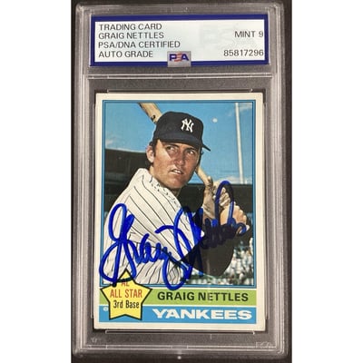 Graig Nettles Memorabilia, Autographed Graig Nettles  display picture 1