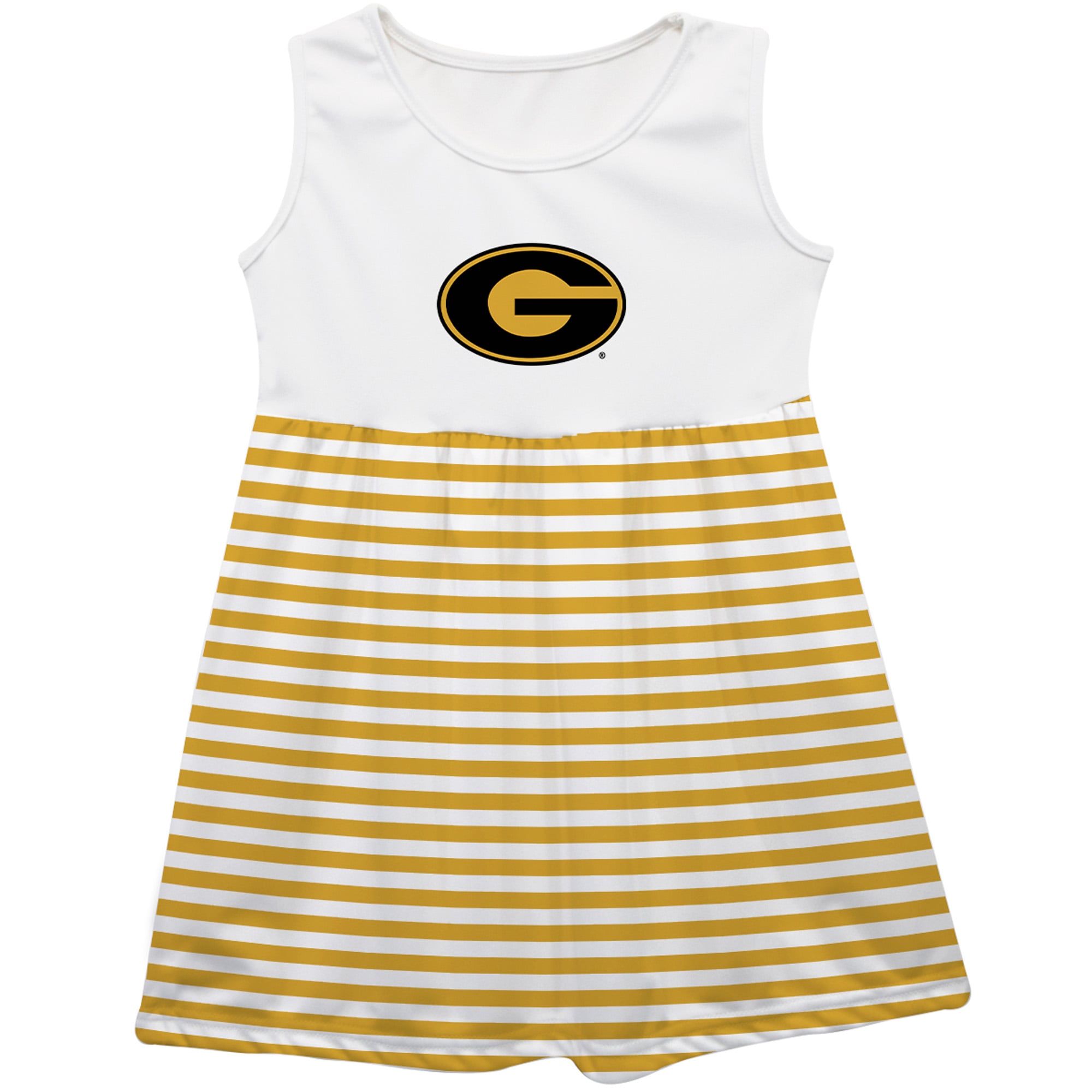 Girls Youth Vive La Fete Gold Grambling Tigers Striped Tank Top Dress