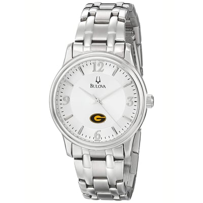 Grambling Tigers Bulova Stainless Steel Quartz Watch - Silver
