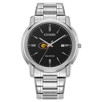  Grambling Tigers Citizen Watch Eco-Drive Black Dial Watch - Silver