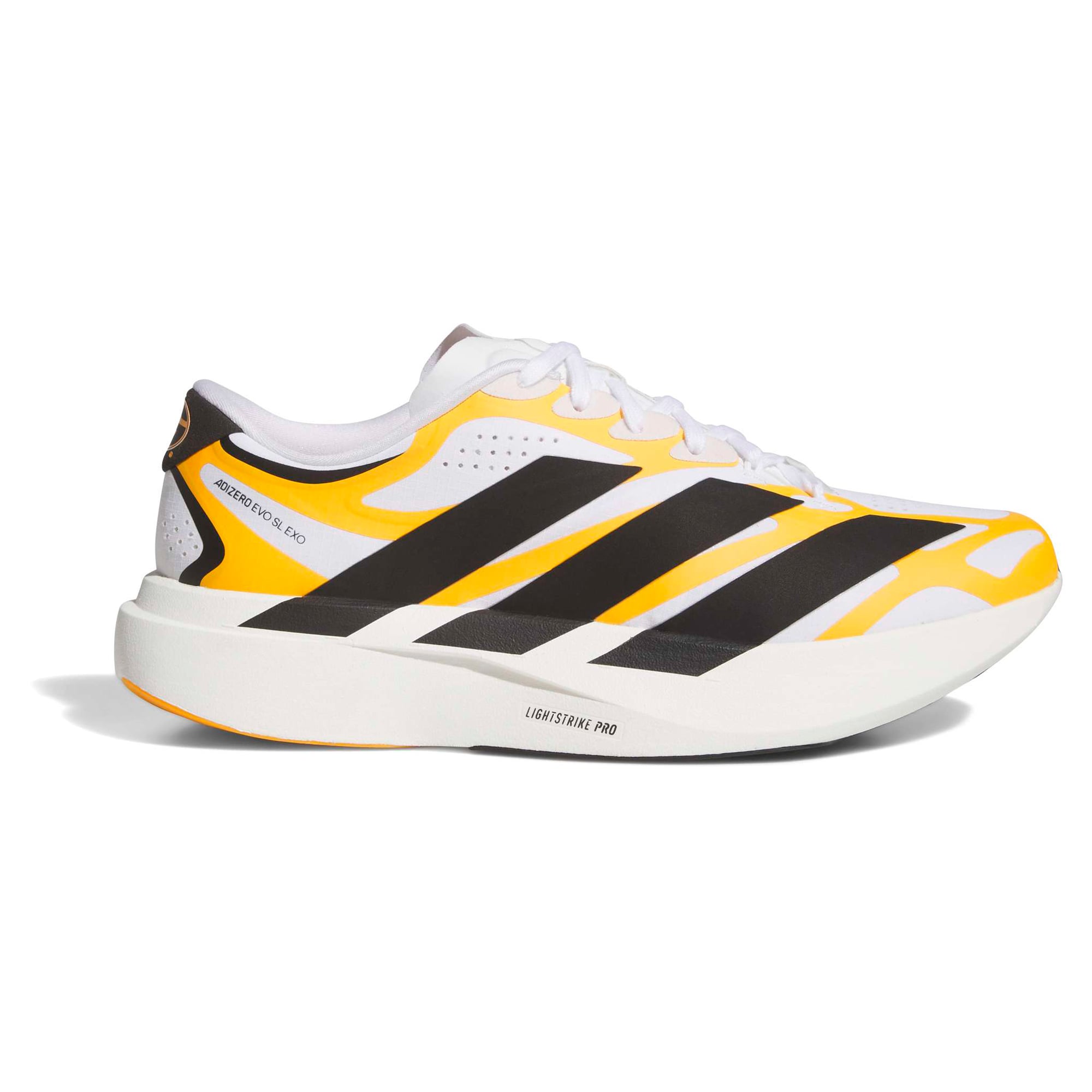Unisex adidas White Grambling Tigers Adizero EVO SL EXO Sneakers