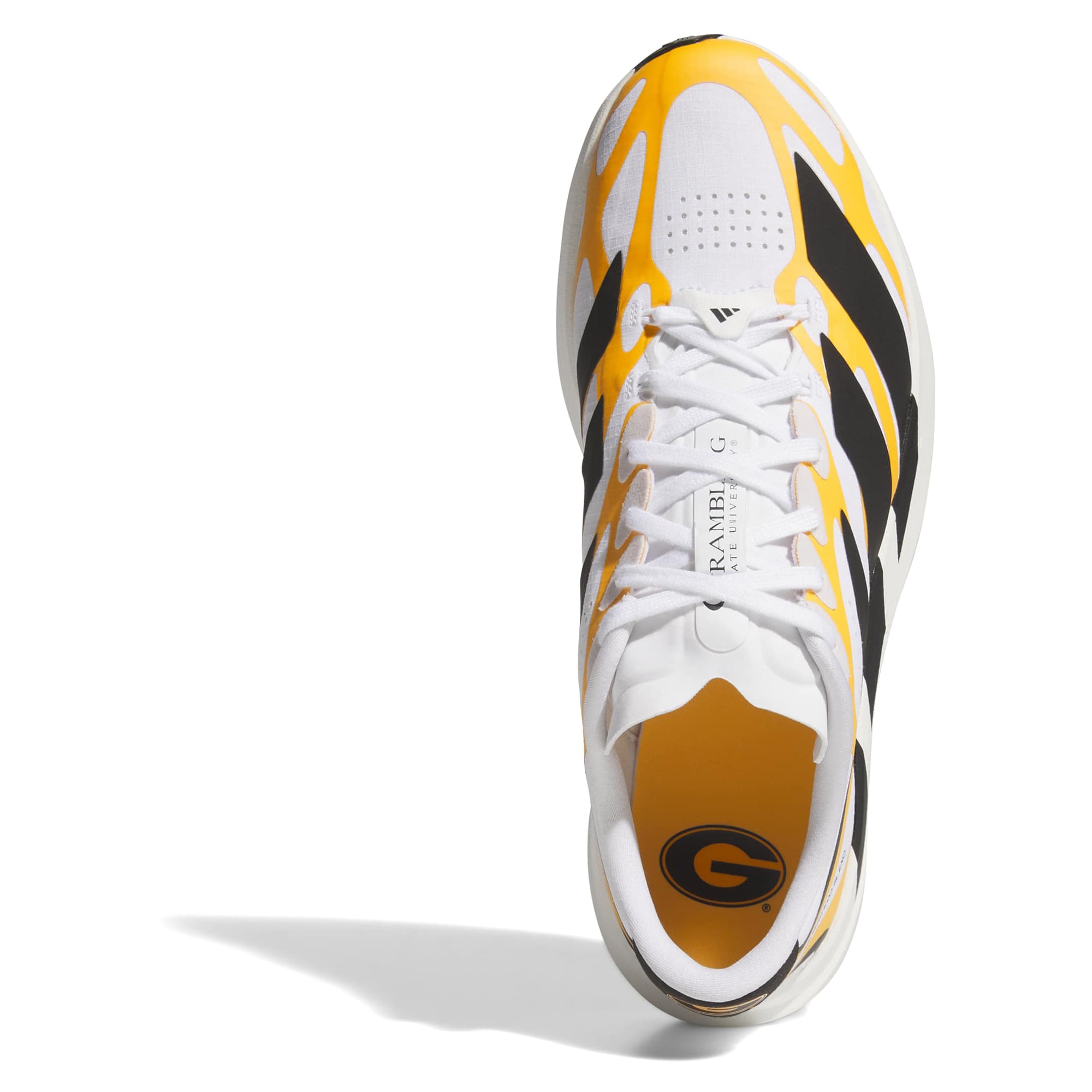 Unisex adidas White Grambling Tigers Adizero EVO SL EXO Sneakers