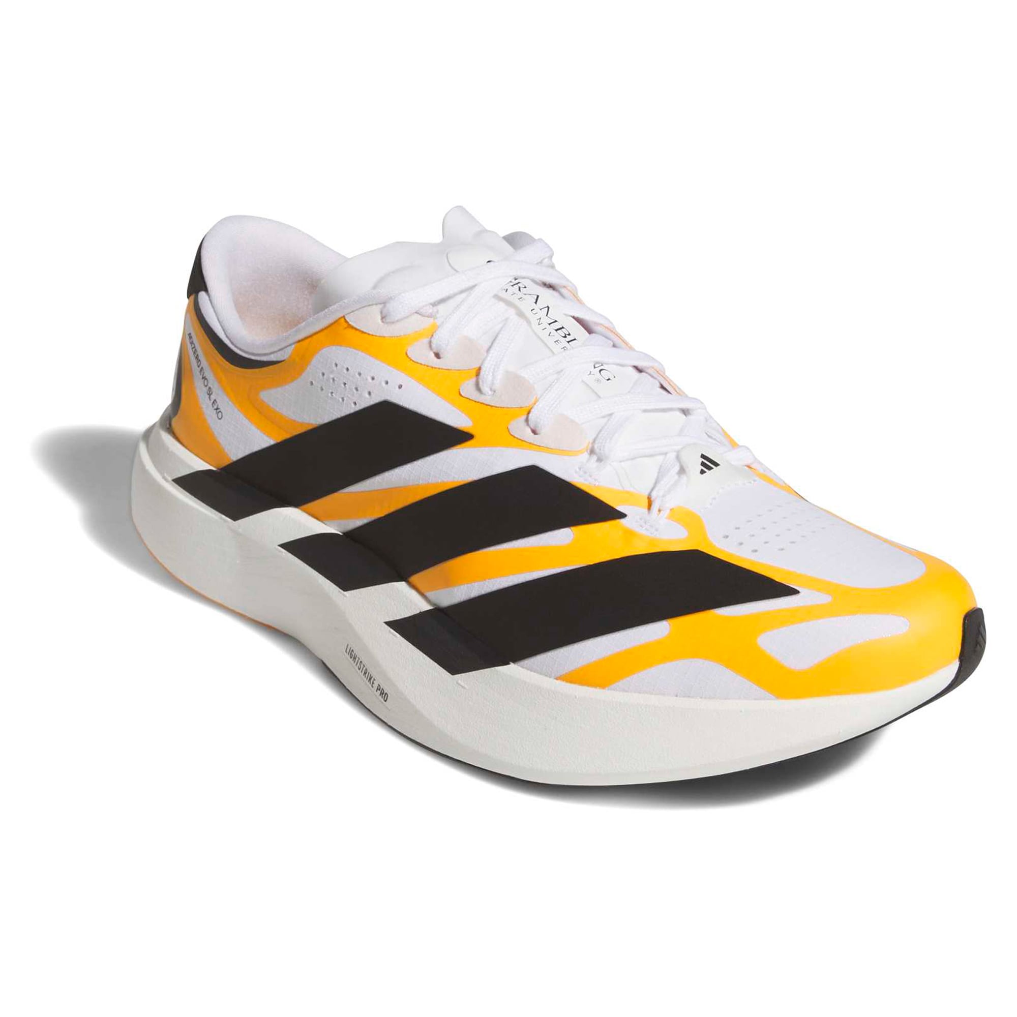 Unisex adidas White Grambling Tigers Adizero EVO SL EXO Sneakers