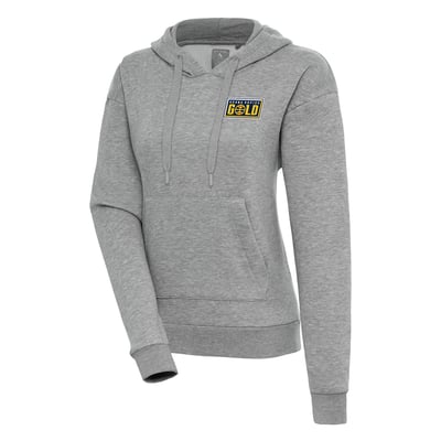 Grand Rapids Gold Antigua Women's Victory Pullover Hoodie - Heather Gray