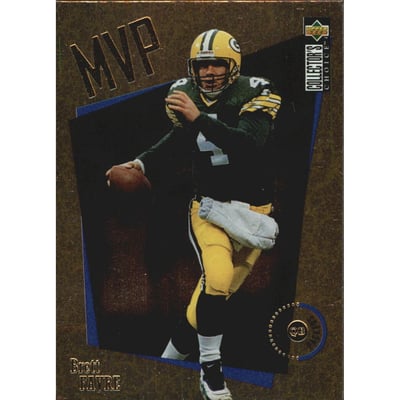 1996 Collector's Choice MVPs Gold #M17 Brett Favre